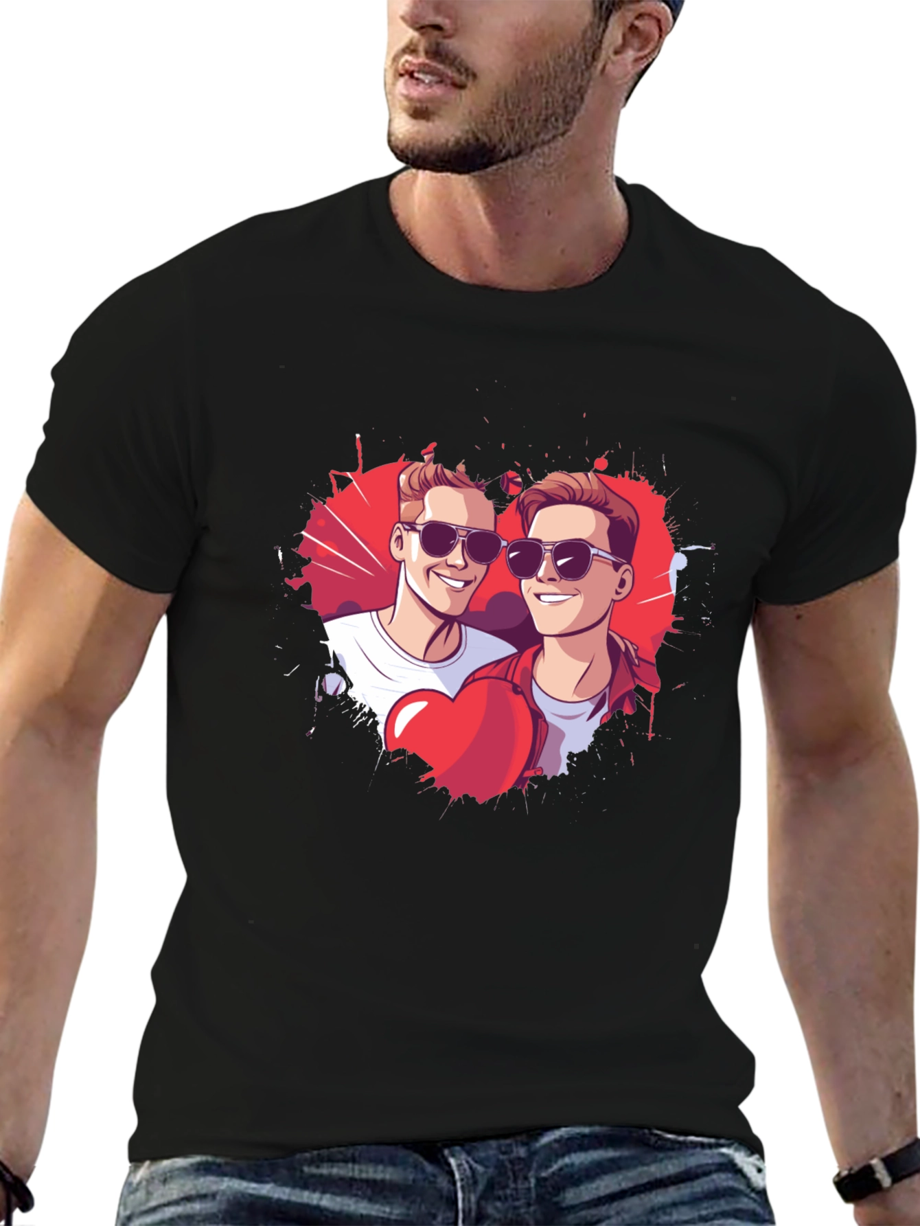 Trendy Graphic Tee - Love Wins