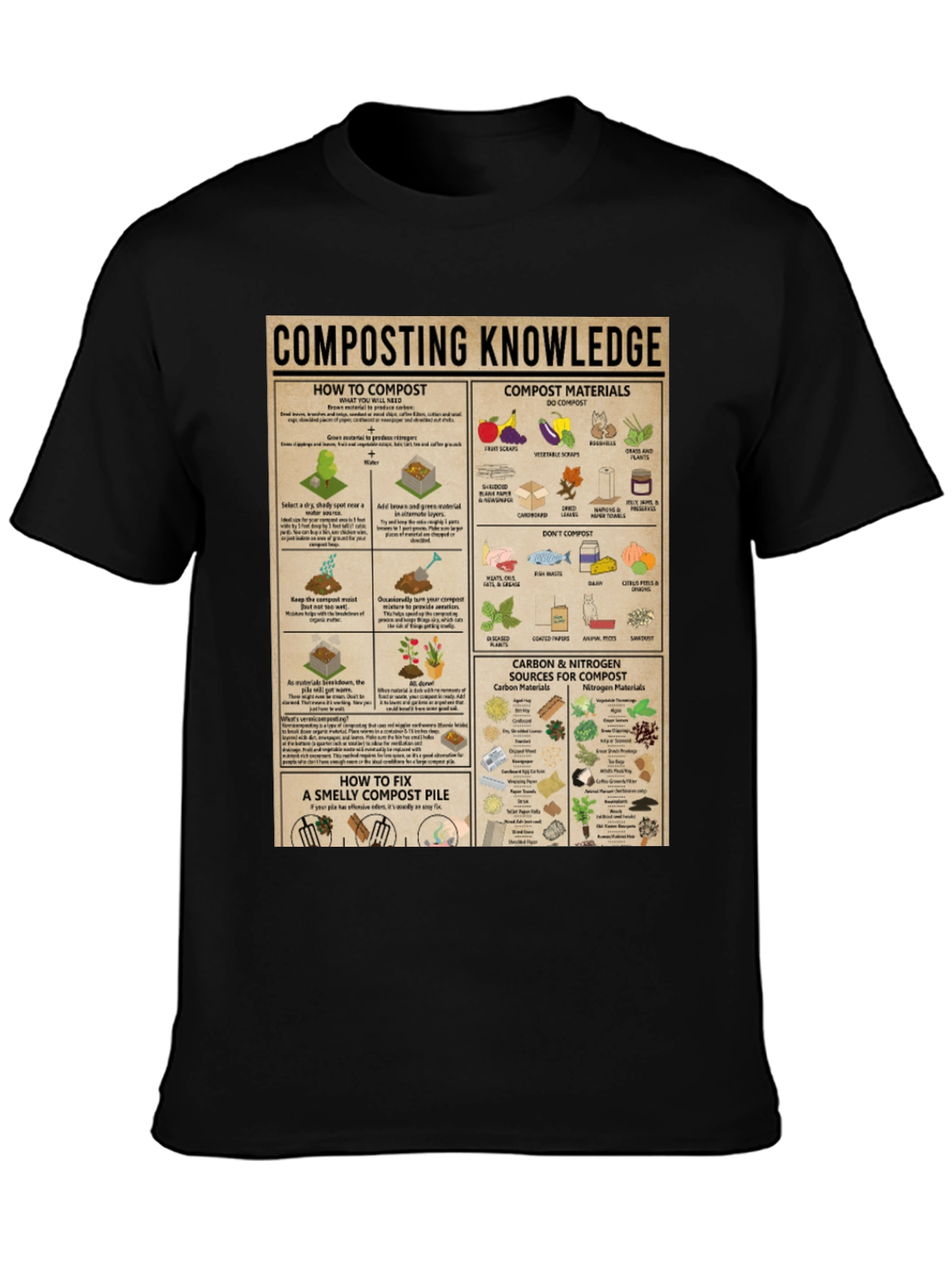 Composting Knowledge Graphic Tee