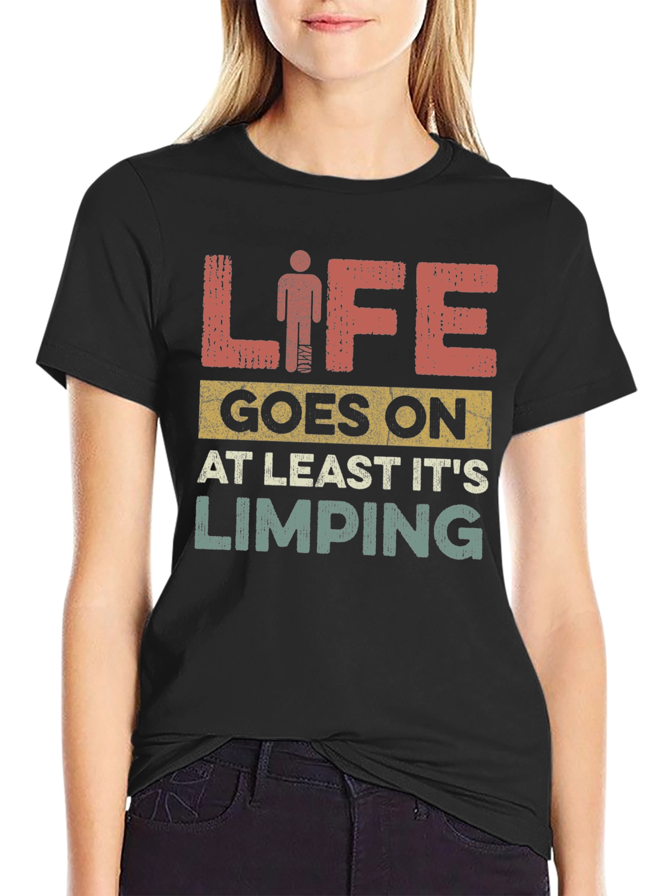 Life Goes On Limping T-Shirt