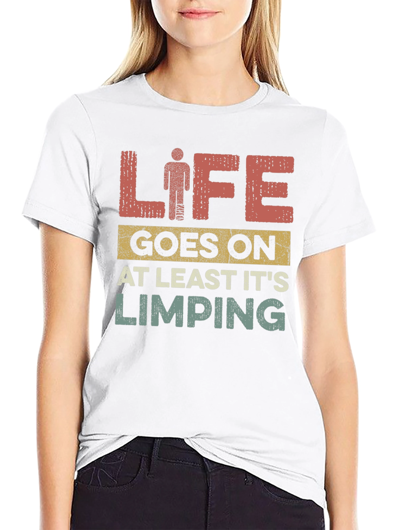 Life Goes On Limping T-Shirt