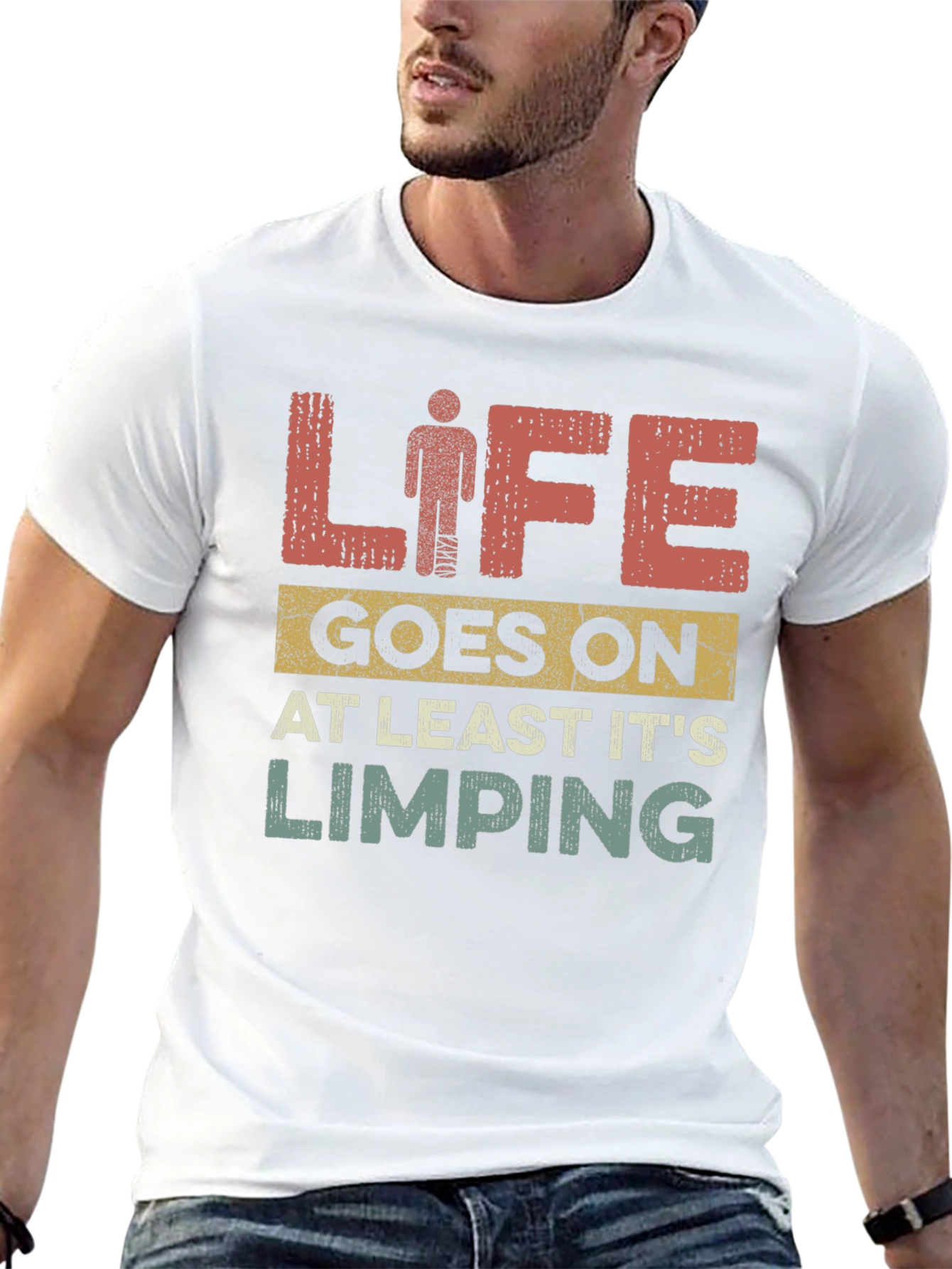 Life Goes On Limping T-Shirt