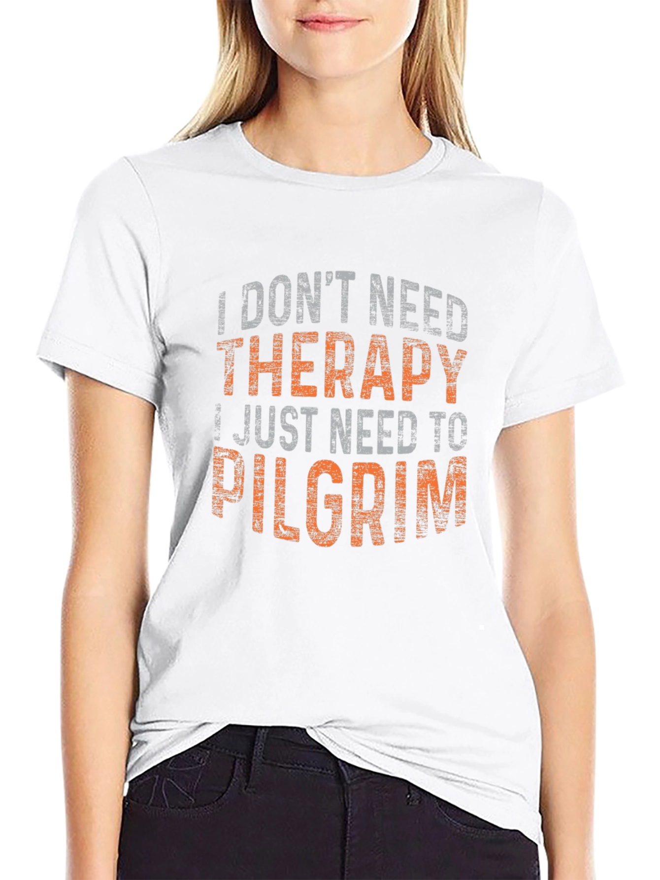 Funny Pilgrim T-Shirt: I Dont Need Therapy