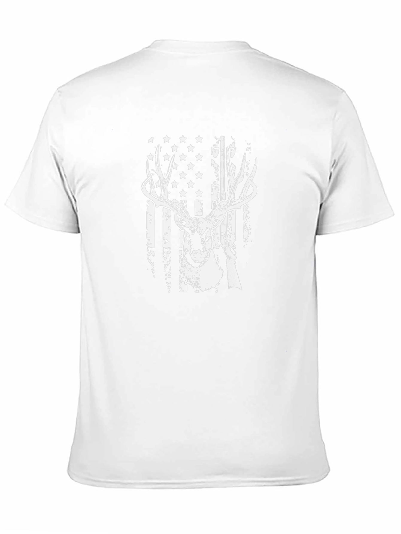 Deer Hunting American Flag Graphic Tee