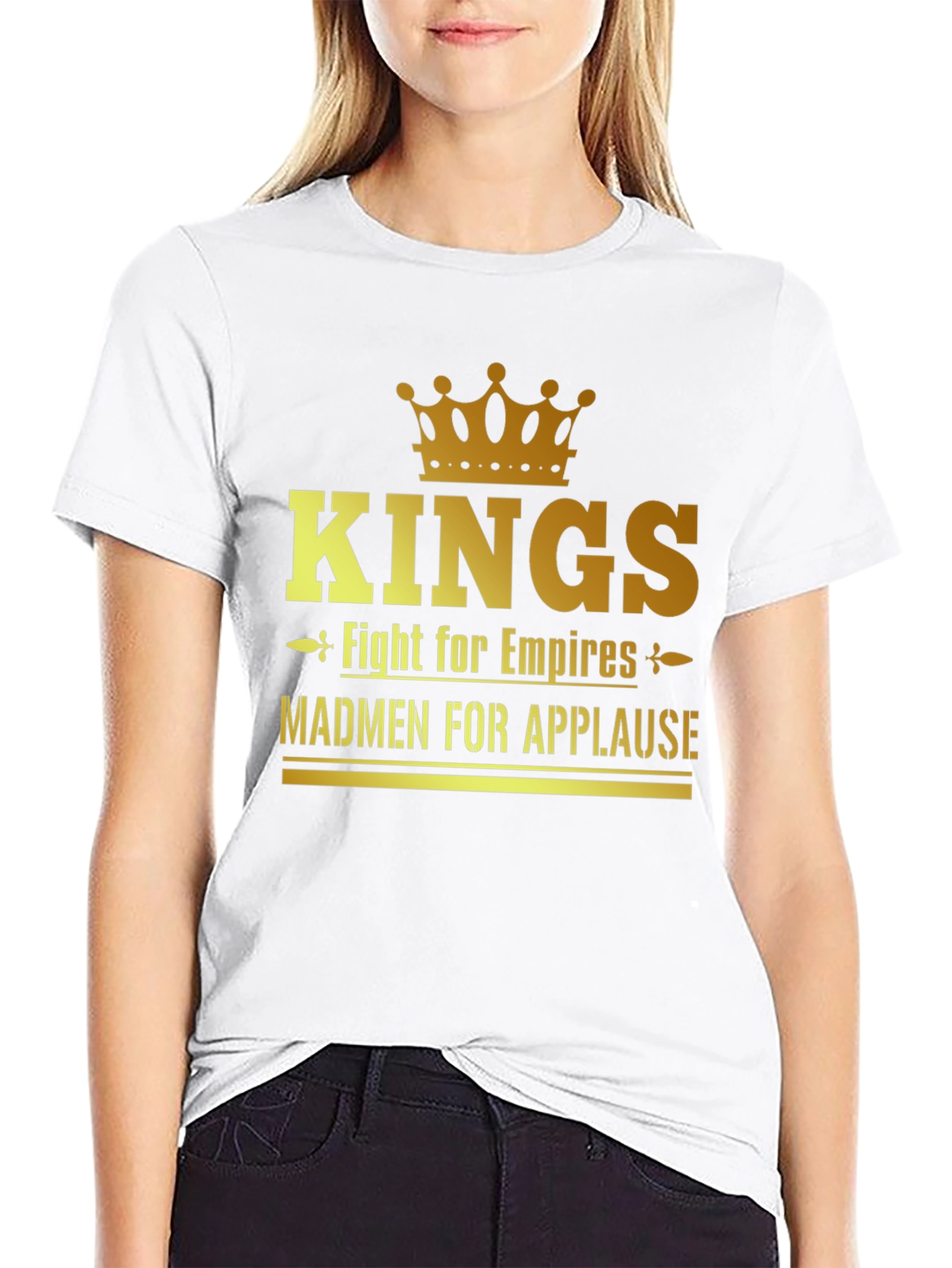 Kings Fight for Empires Mens Black T-Shirt