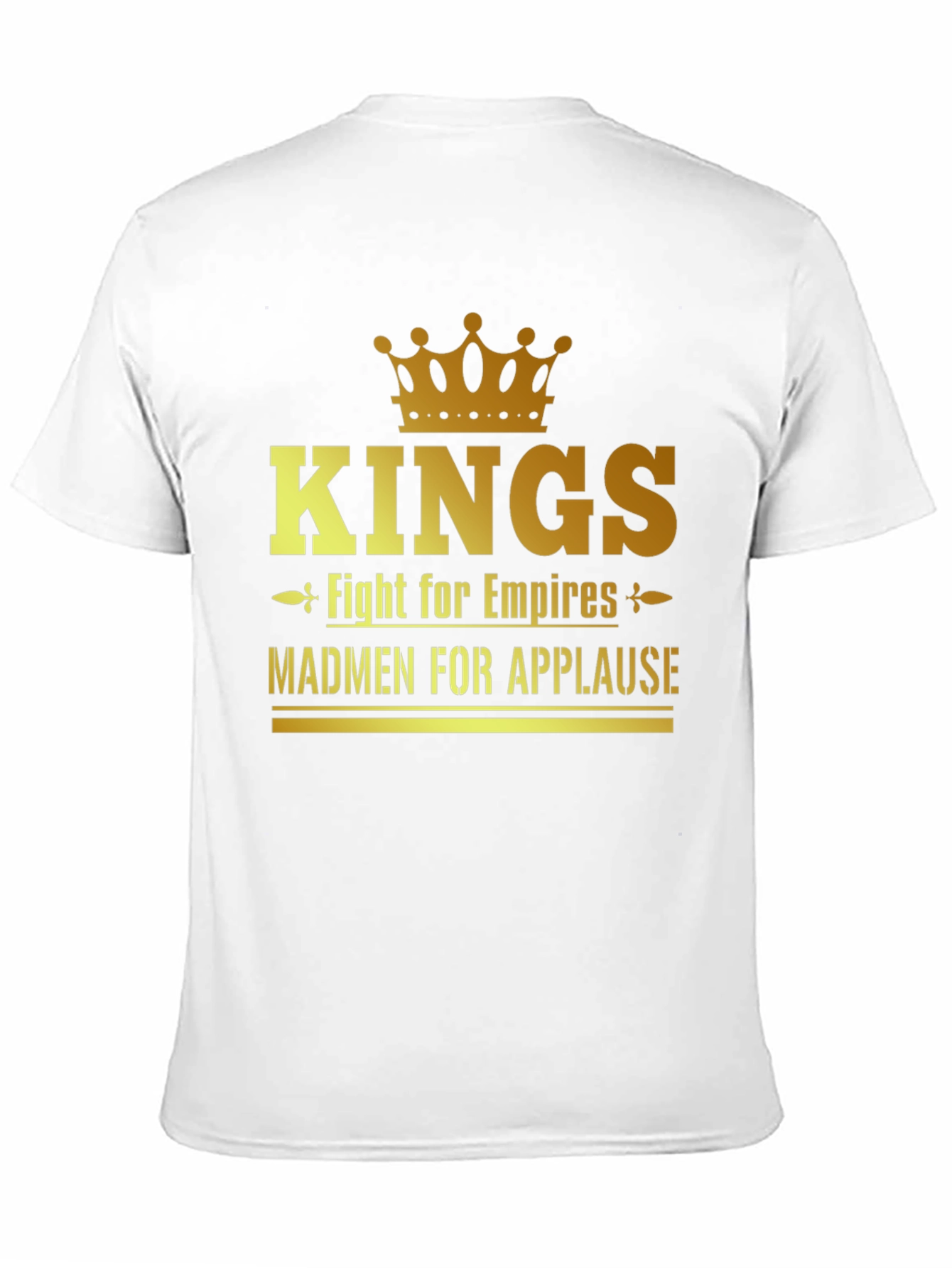 Kings Fight for Empires Mens Black T-Shirt