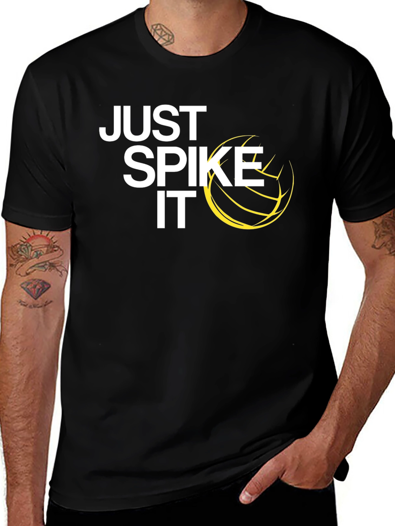 Just Spike It Volleyball Graphic Tee