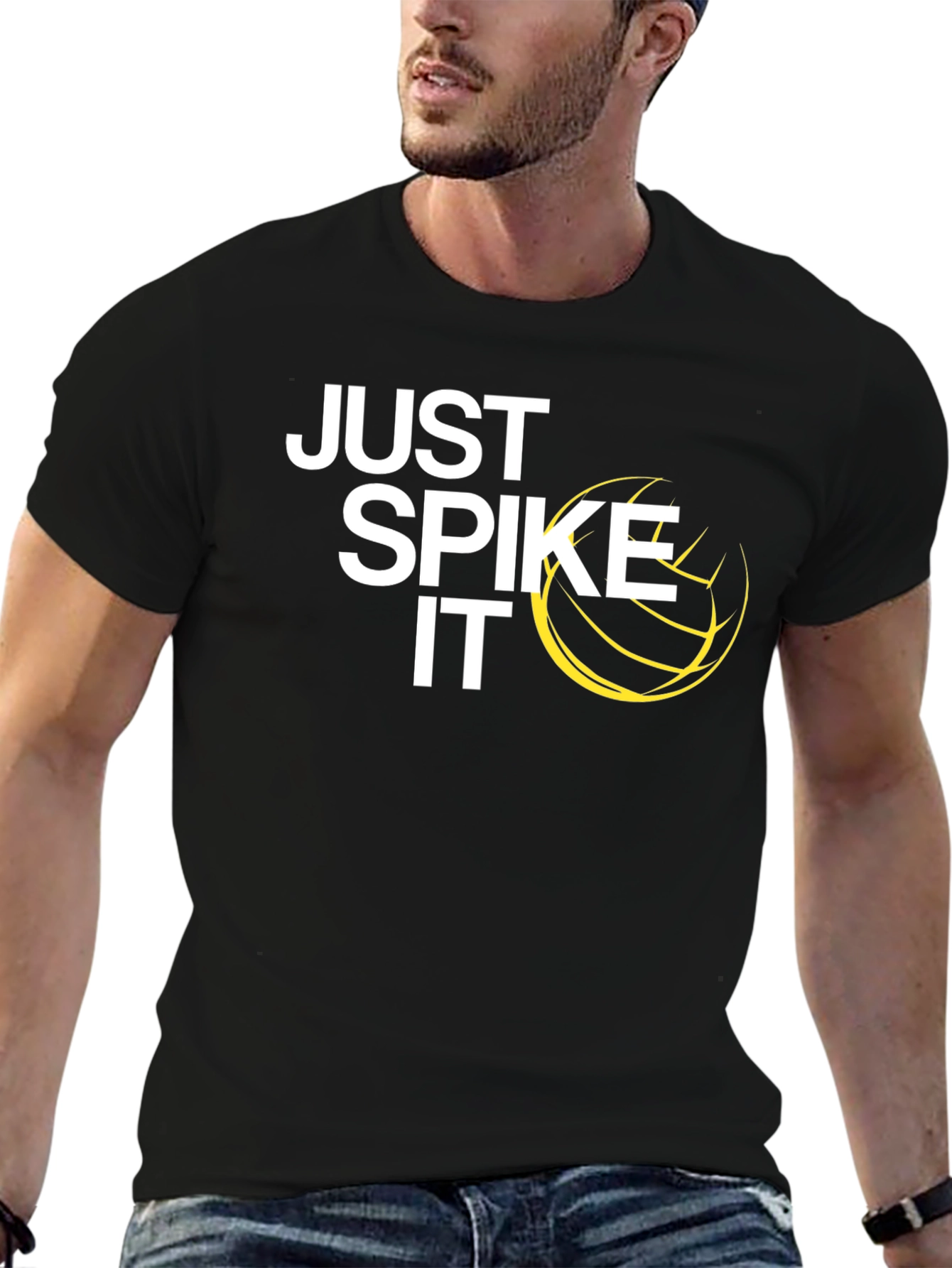 Just Spike It Volleyball Graphic Tee