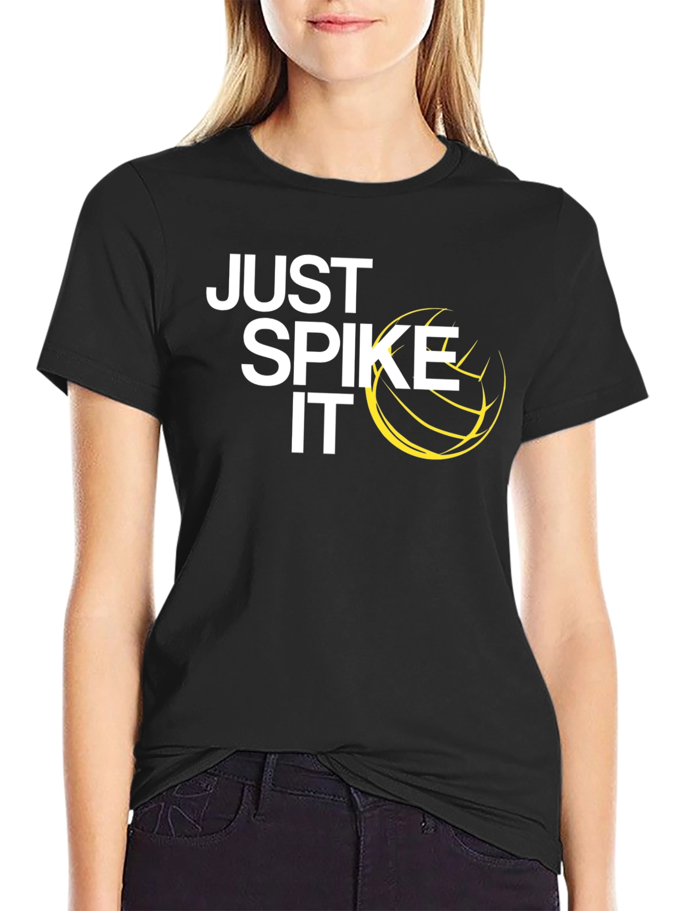 Just Spike It Volleyball Graphic Tee