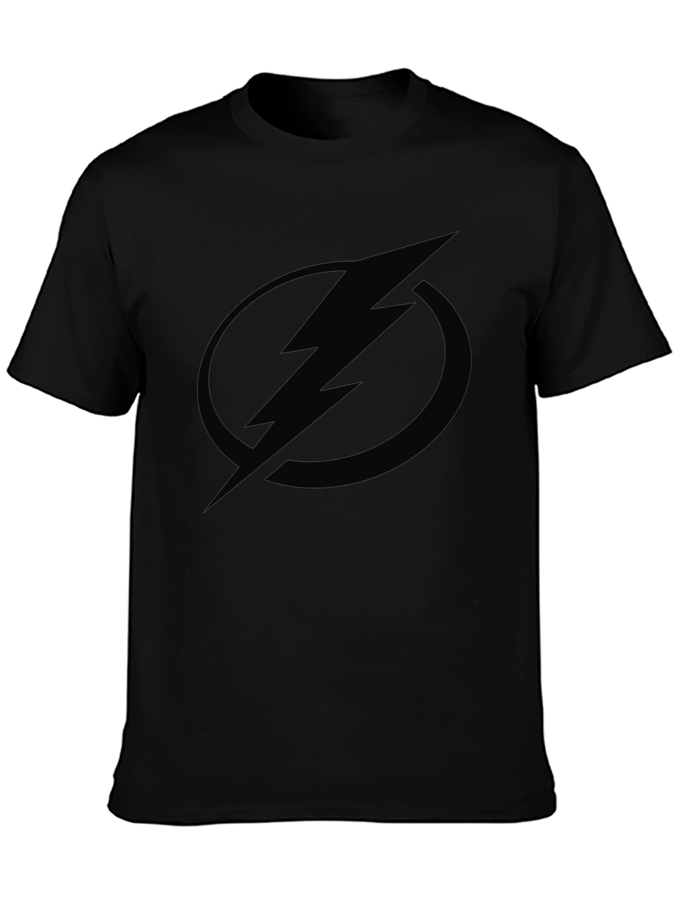 Black Lightning Bolt Graphic Tee - Modern Casual Style