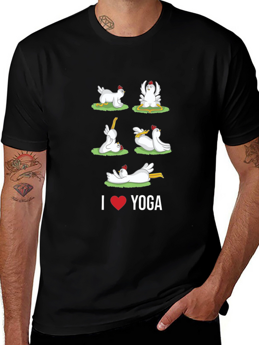 Chicken Yoga T-Shirt - Funny Animal Tee