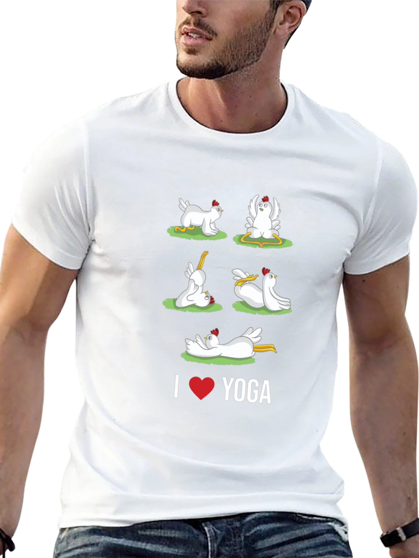 Chicken Yoga T-Shirt - Funny Animal Tee
