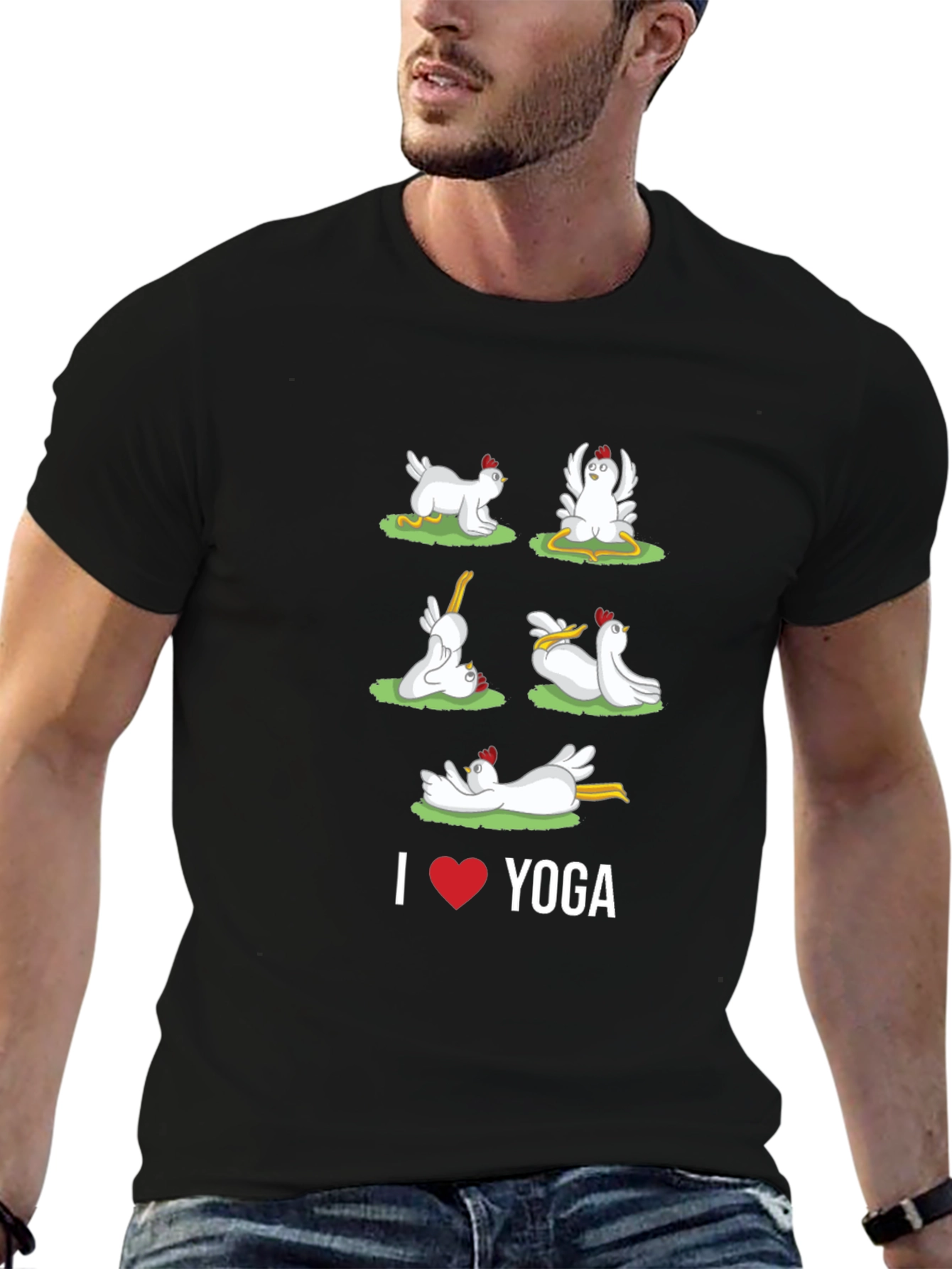 Chicken Yoga T-Shirt - Funny Animal Tee