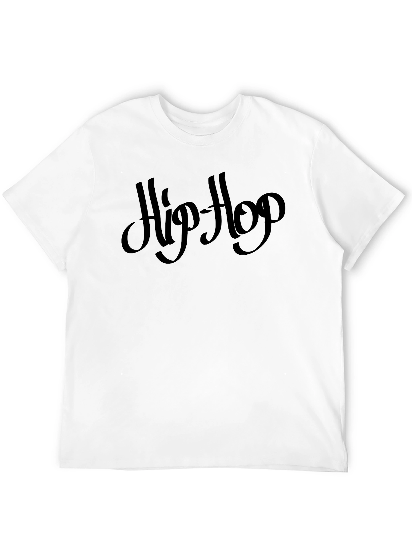 Hip Hop Graphic Tee - Mens Black T-Shirt