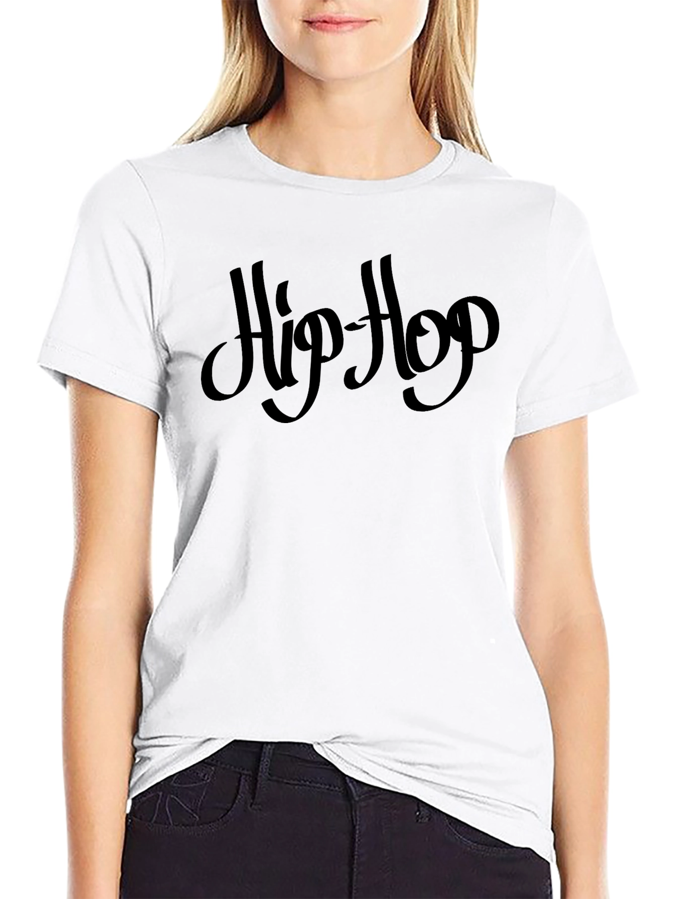 Hip Hop Graphic Tee - Mens Black T-Shirt