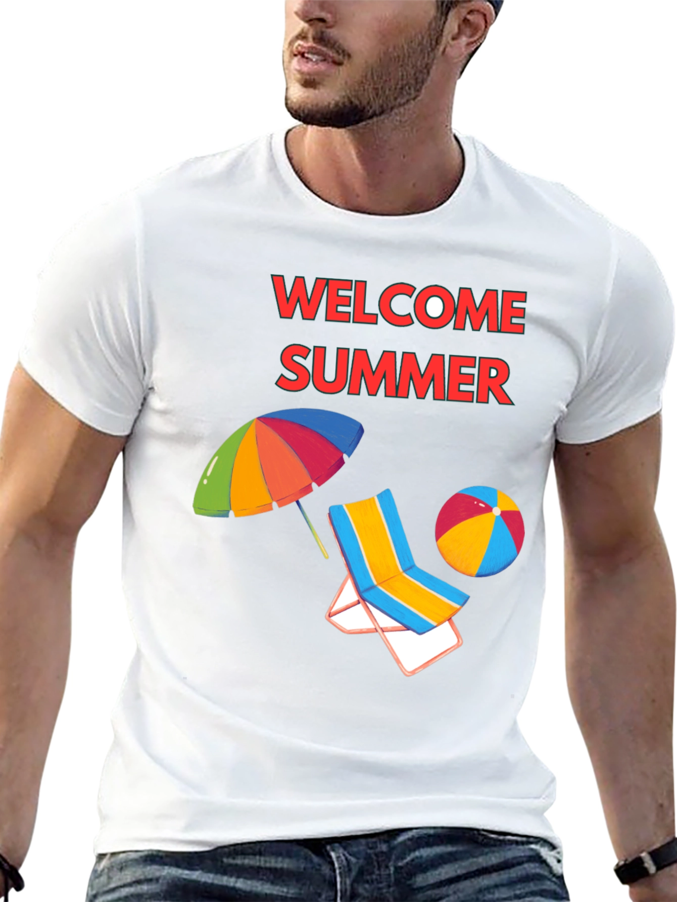 Welcome Summer Black T-Shirt