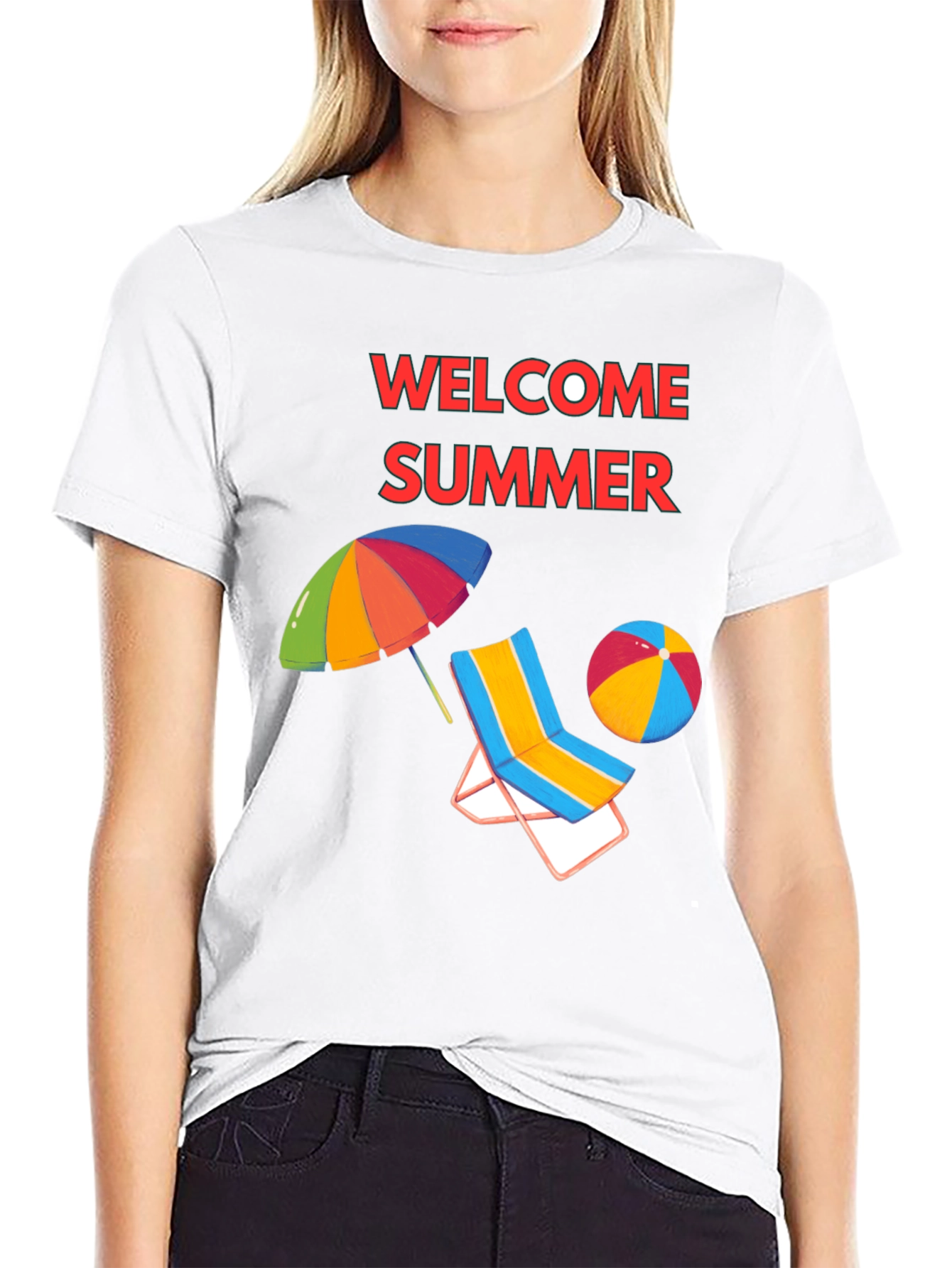 Welcome Summer Black T-Shirt