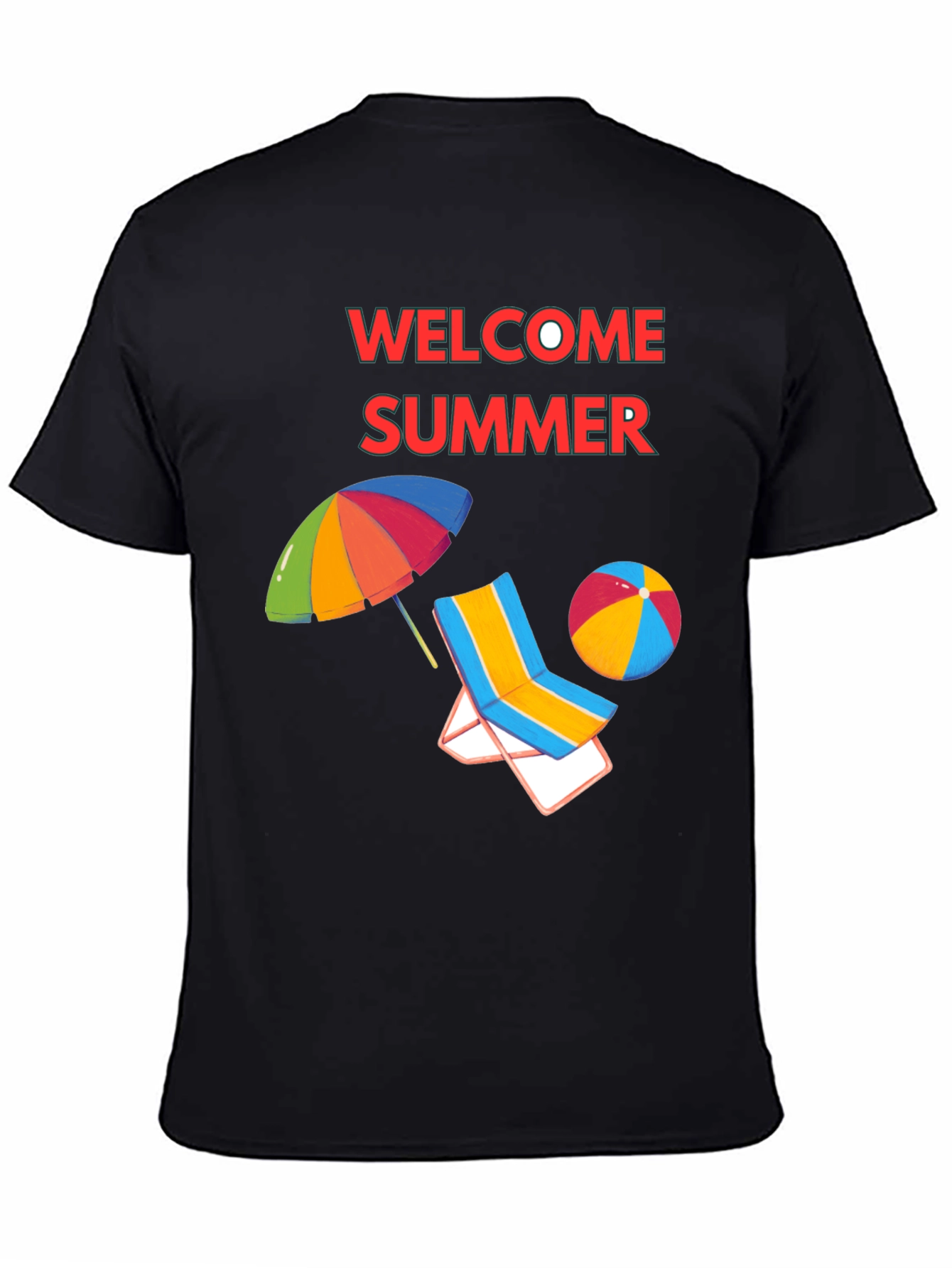 Welcome Summer Black T-Shirt