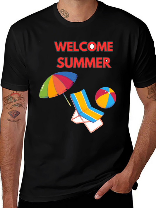 Welcome Summer Black T-Shirt