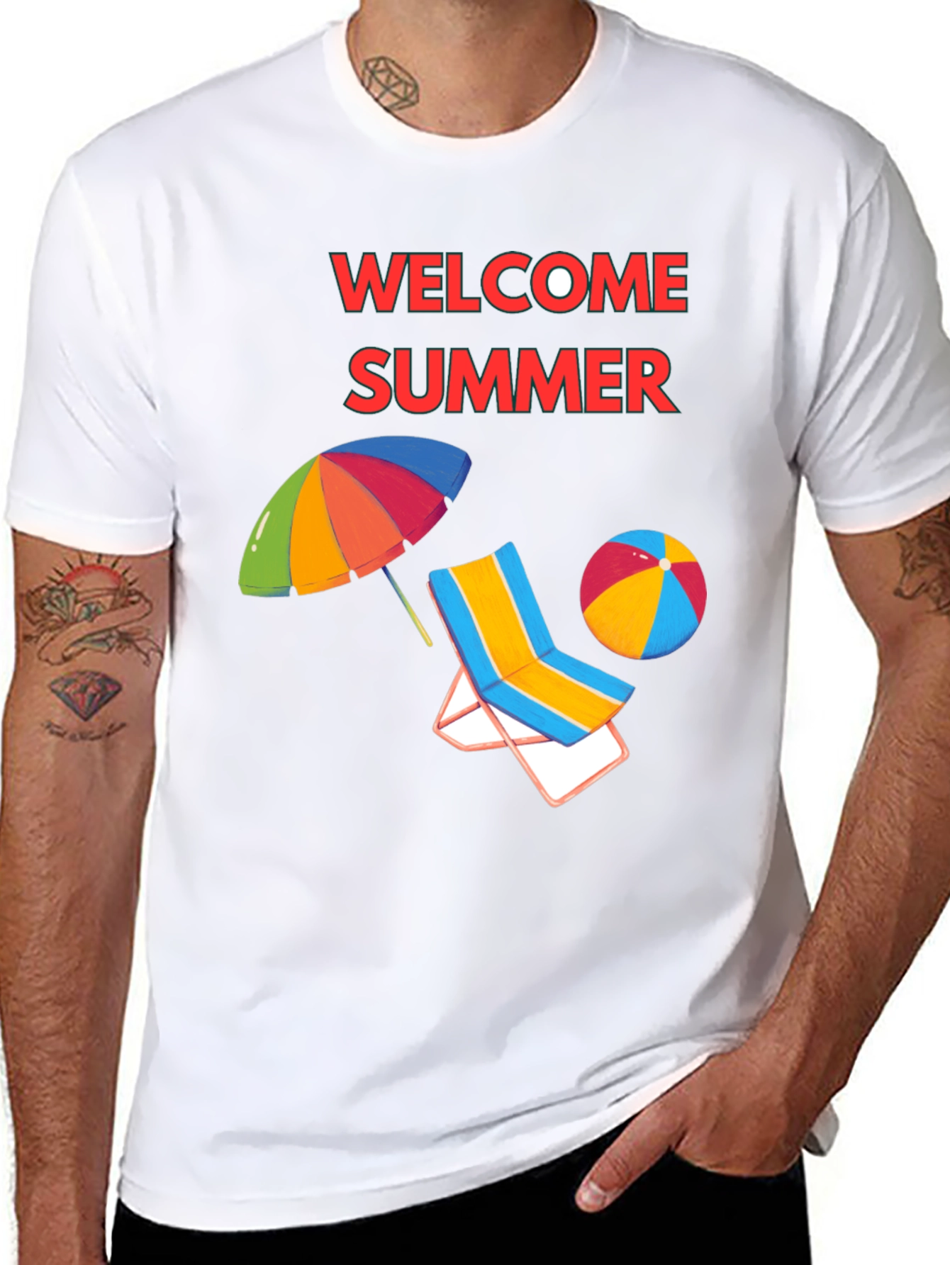 Welcome Summer Black T-Shirt