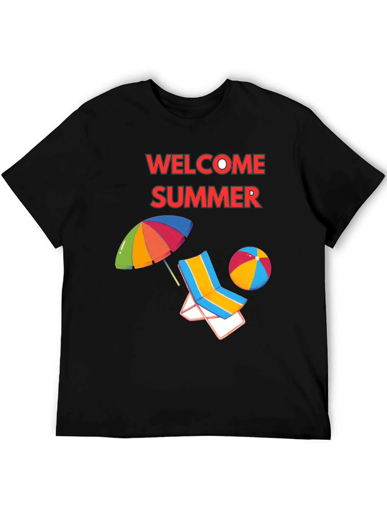 Welcome Summer Black T-Shirt