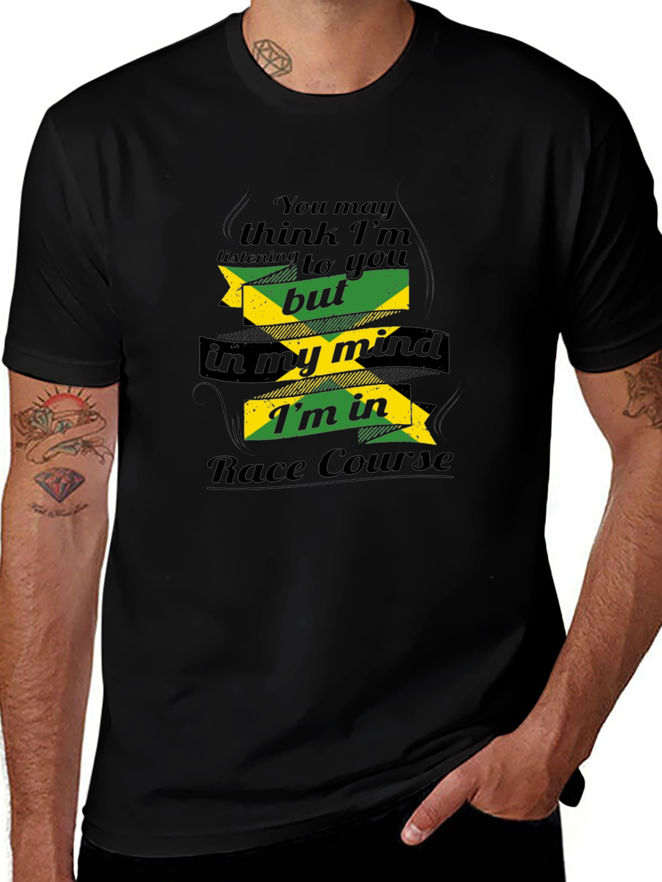 Funny Jamaica Race Course T-Shirt - Minds Elsewhere!