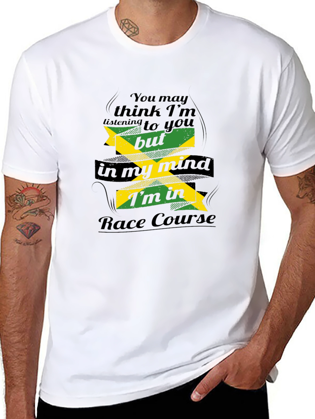 Funny Jamaica Race Course T-Shirt - Minds Elsewhere!