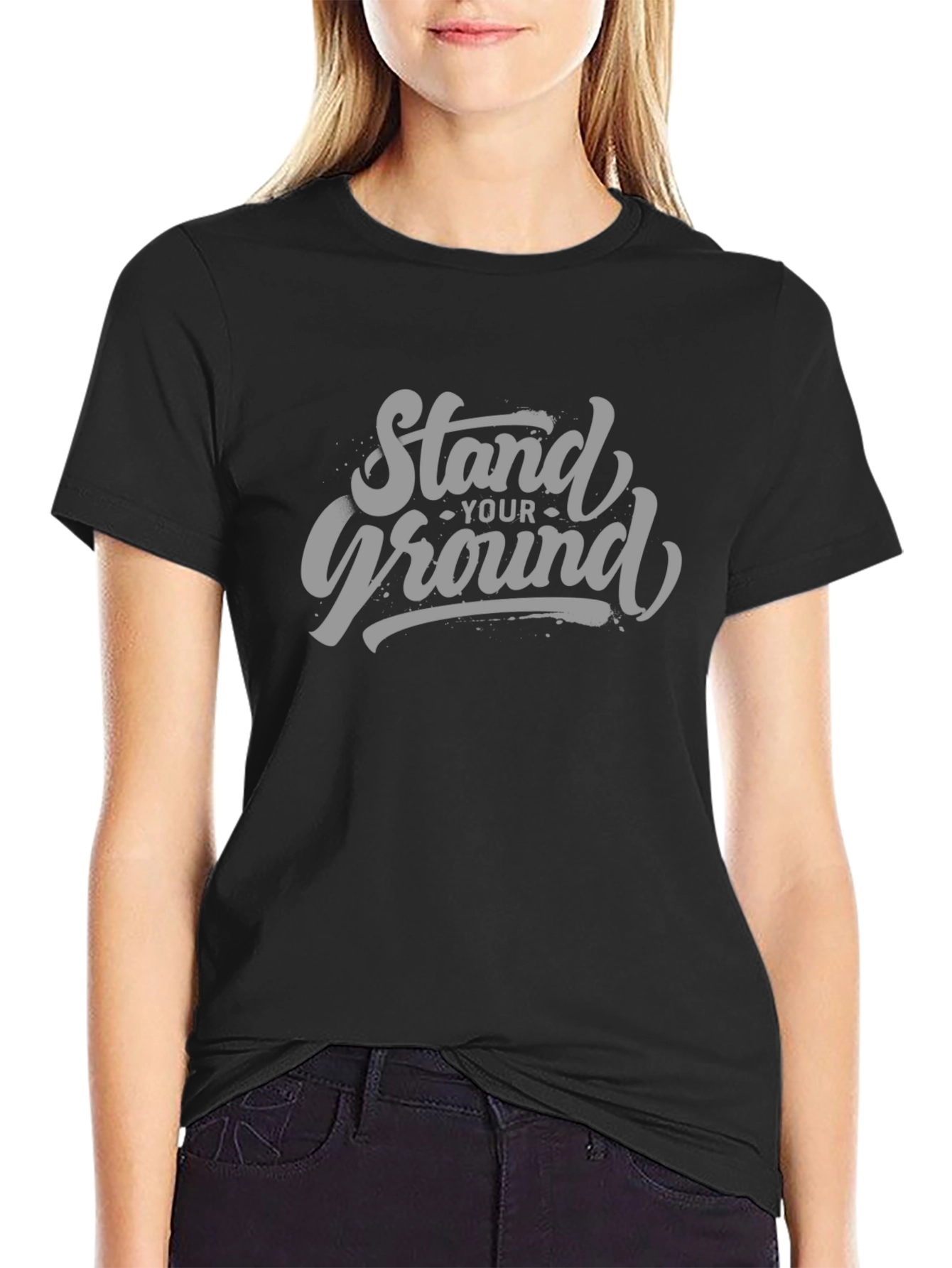Stand Your Ground Graphic Tee - Black
