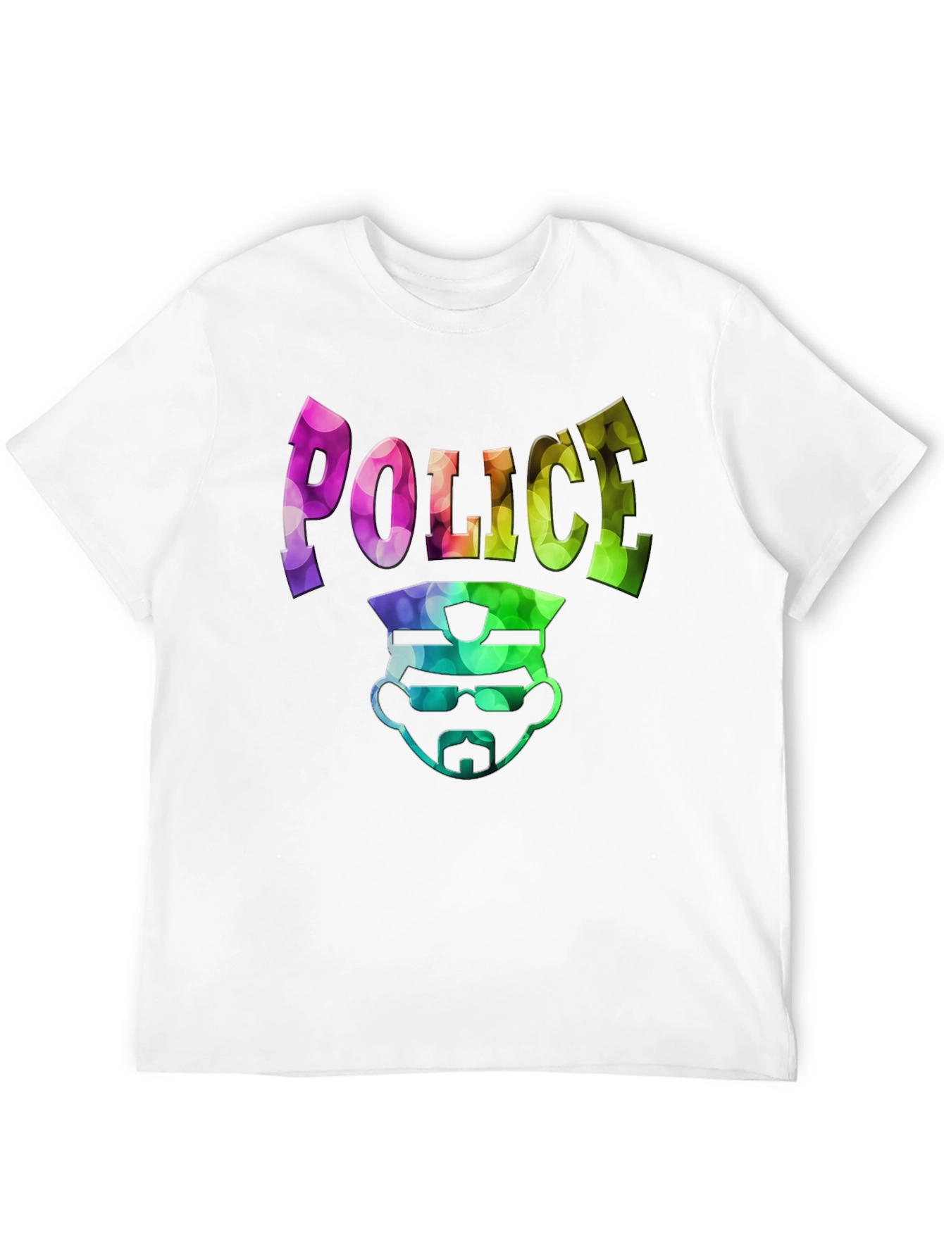 Police Design Mens Black Graphic T-Shirt