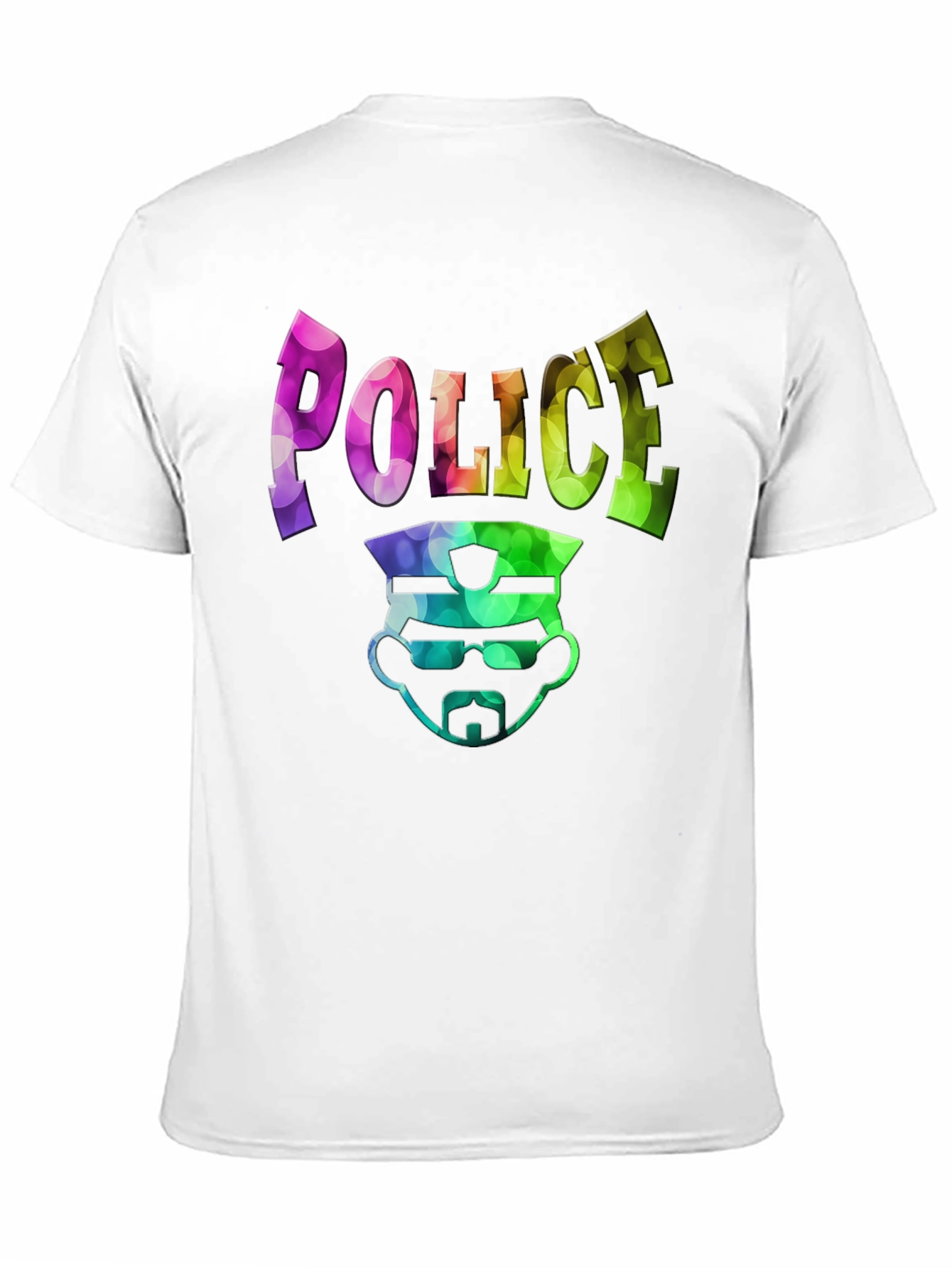 Police Design Mens Black Graphic T-Shirt