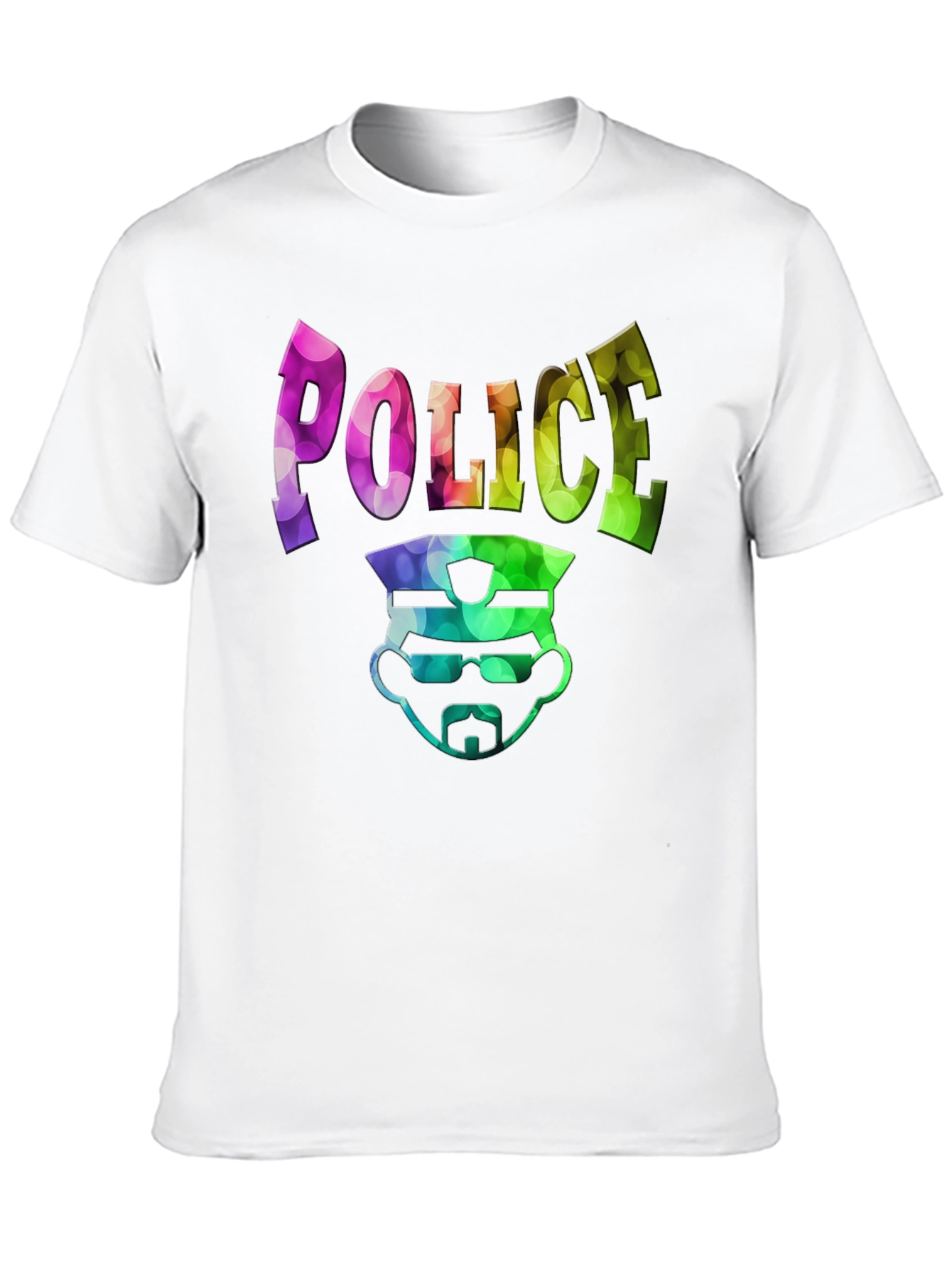 Police Design Mens Black Graphic T-Shirt