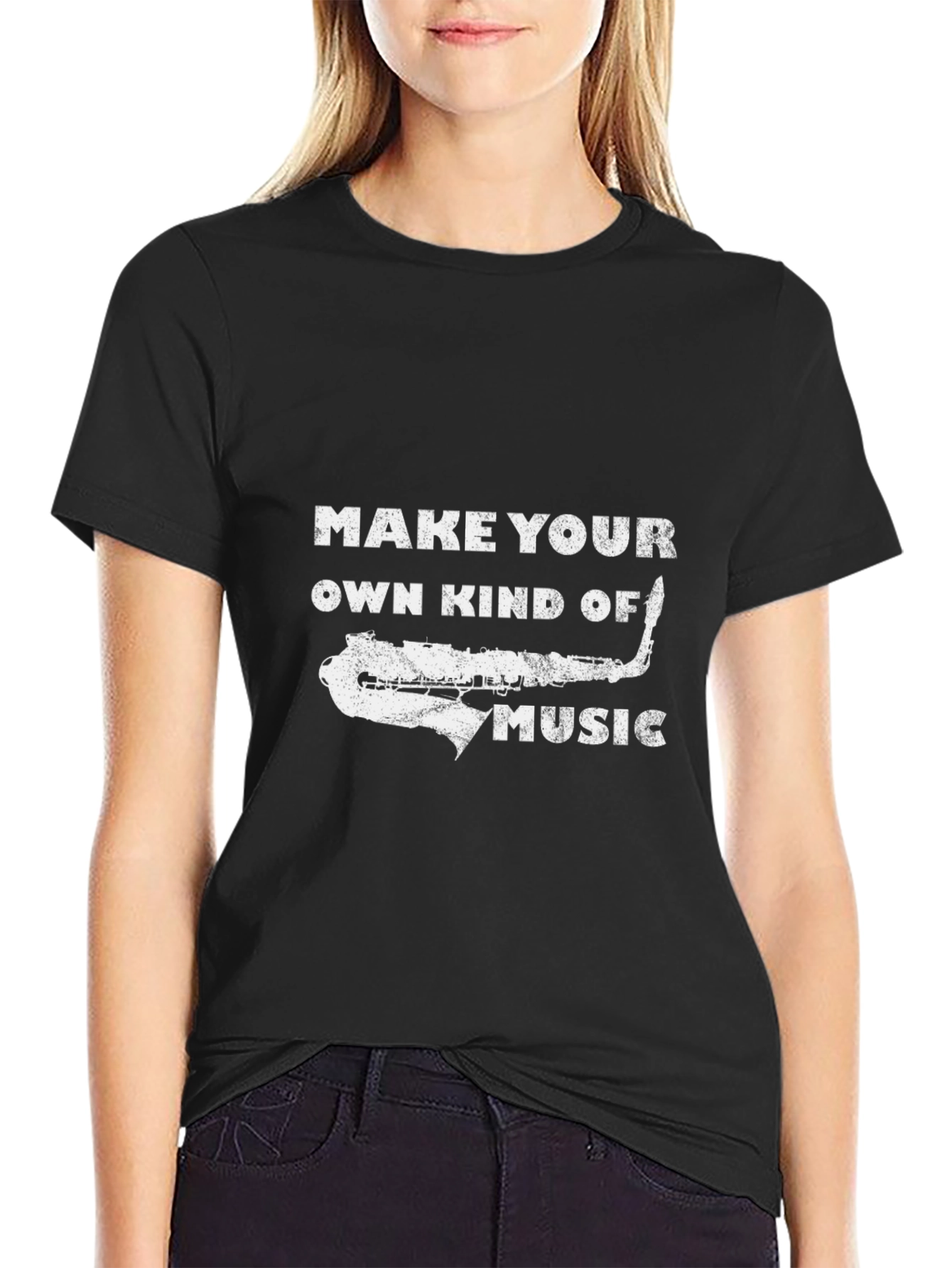 Saxophone Graphic T-Shirt: Make Your Own Kind of Music