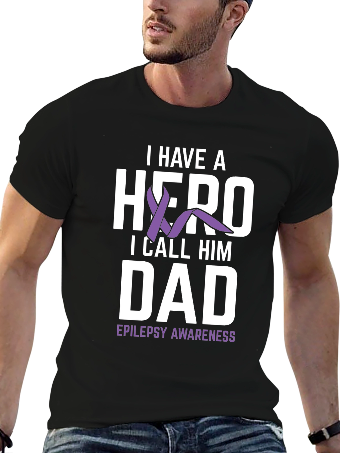 Epilepsy Awareness Hero Dad T-Shirt