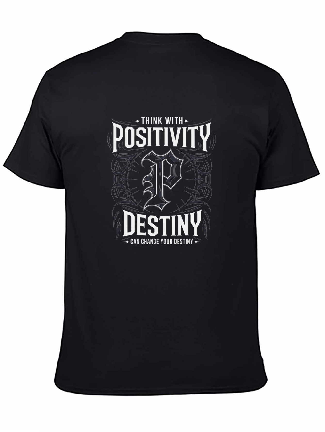 Positivity Destiny Graphic Print Mens T-Shirt