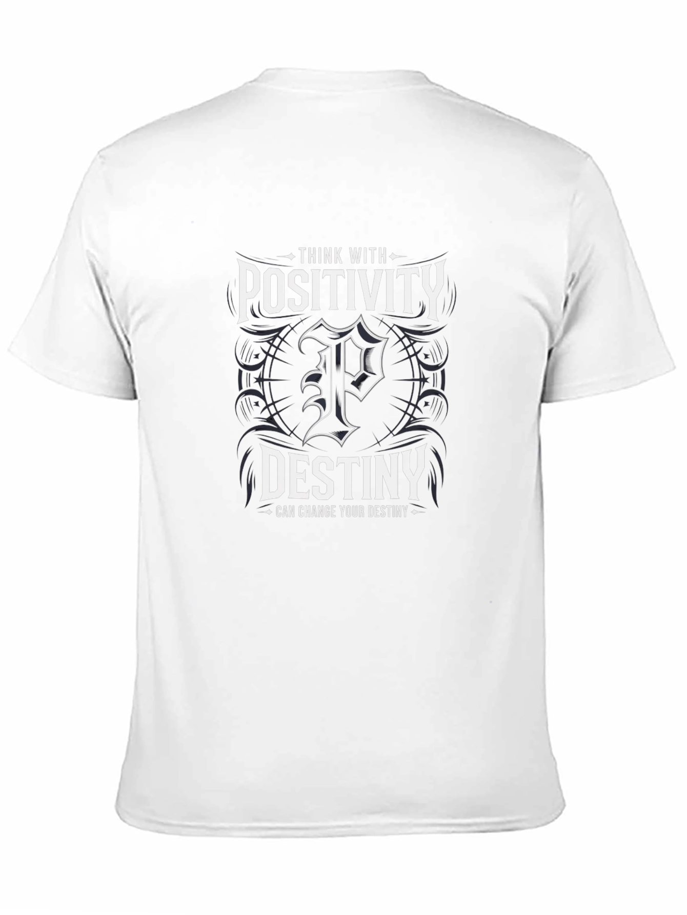 Positivity Destiny Graphic Print Mens T-Shirt
