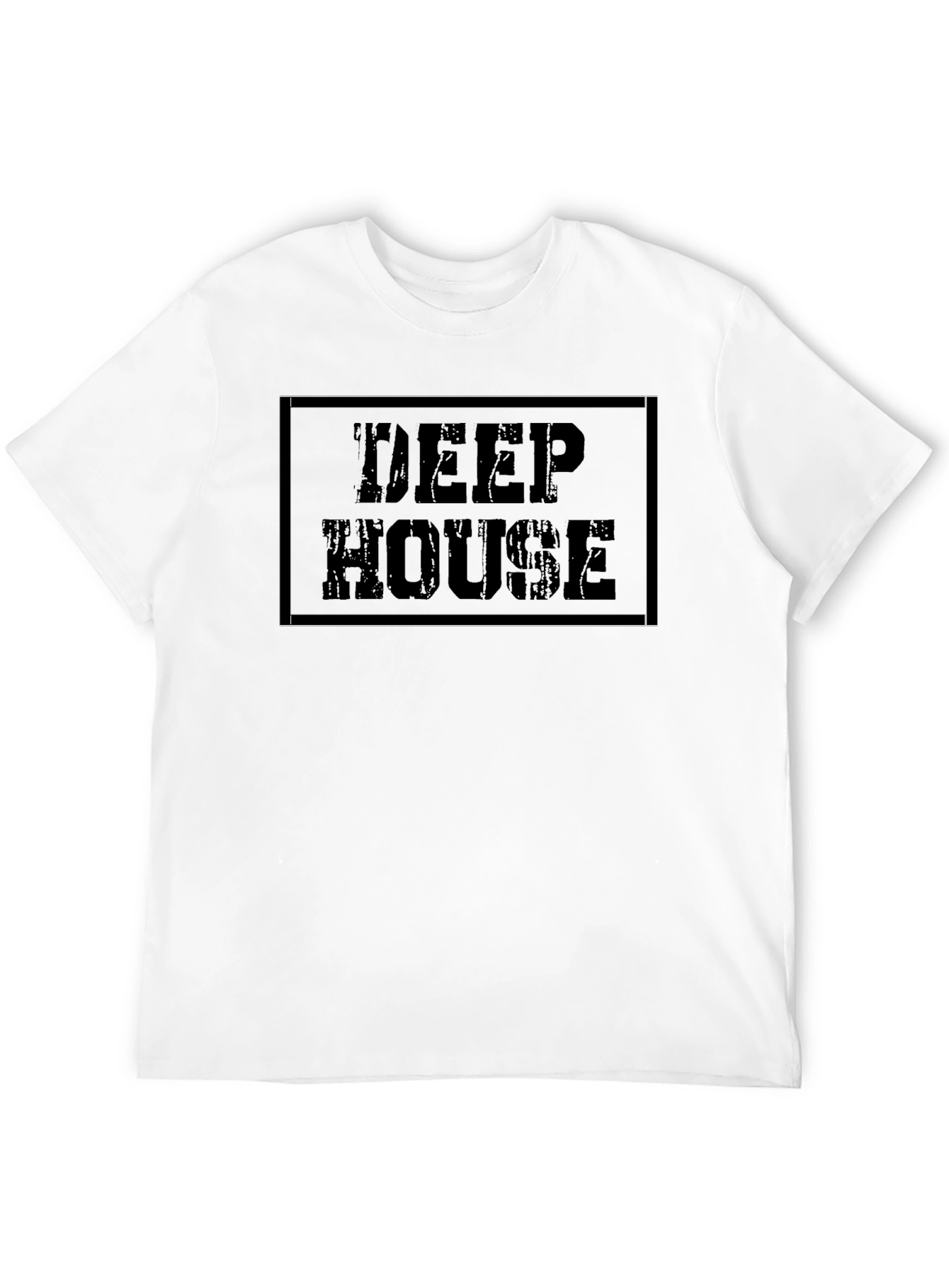 Deep House Music T-Shirt - Black Cotton Tee