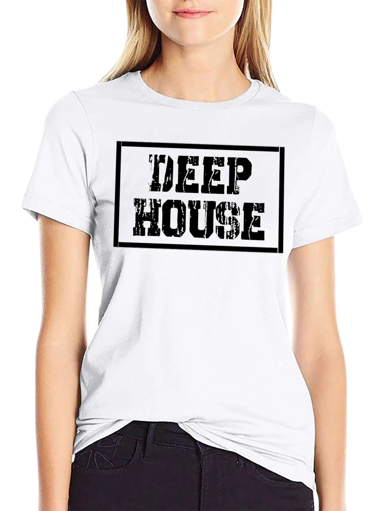 Deep House Music T-Shirt - Black Cotton Tee