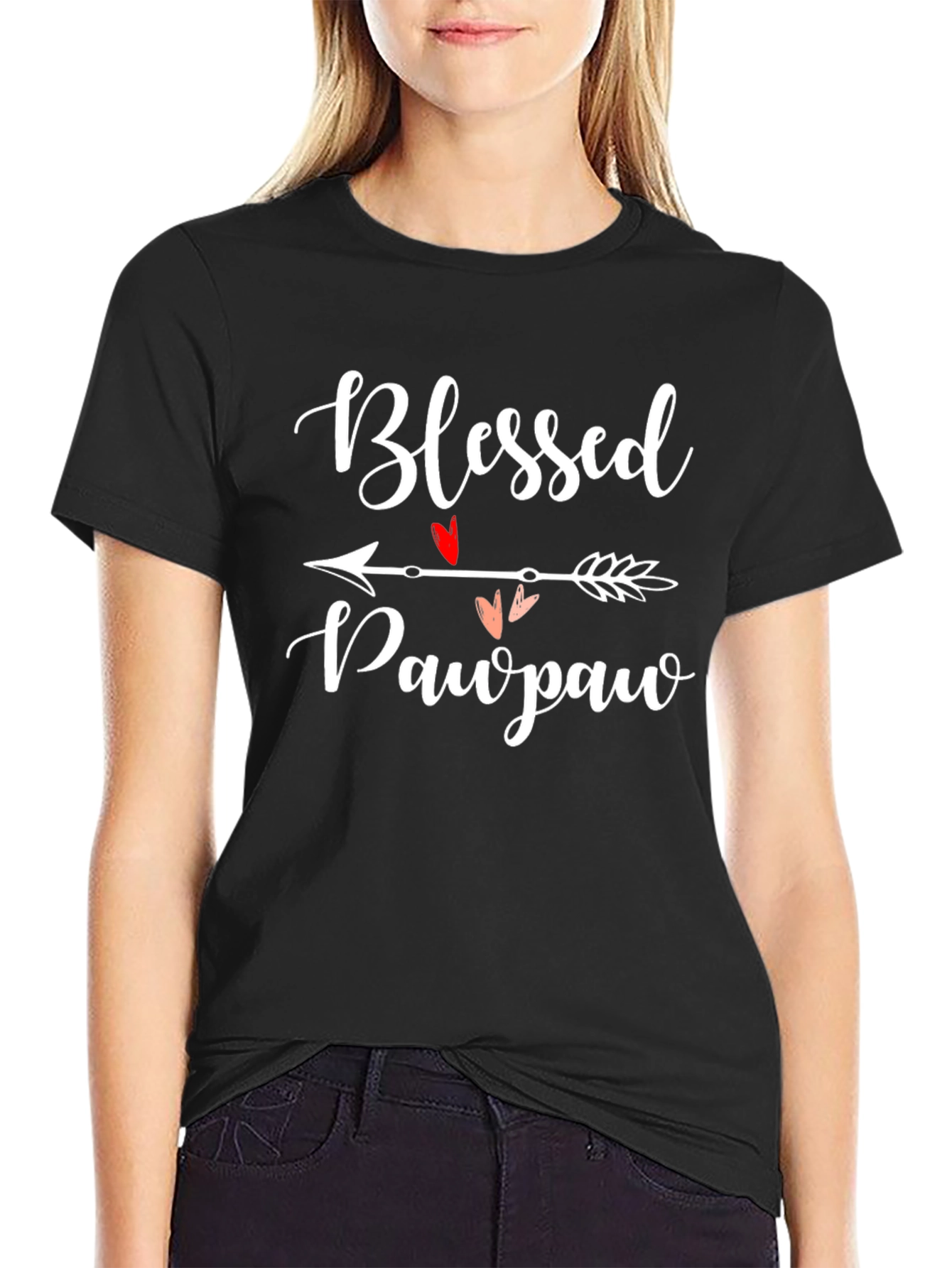 Blessed Pawpaw T-Shirt - Arrow Heart Design