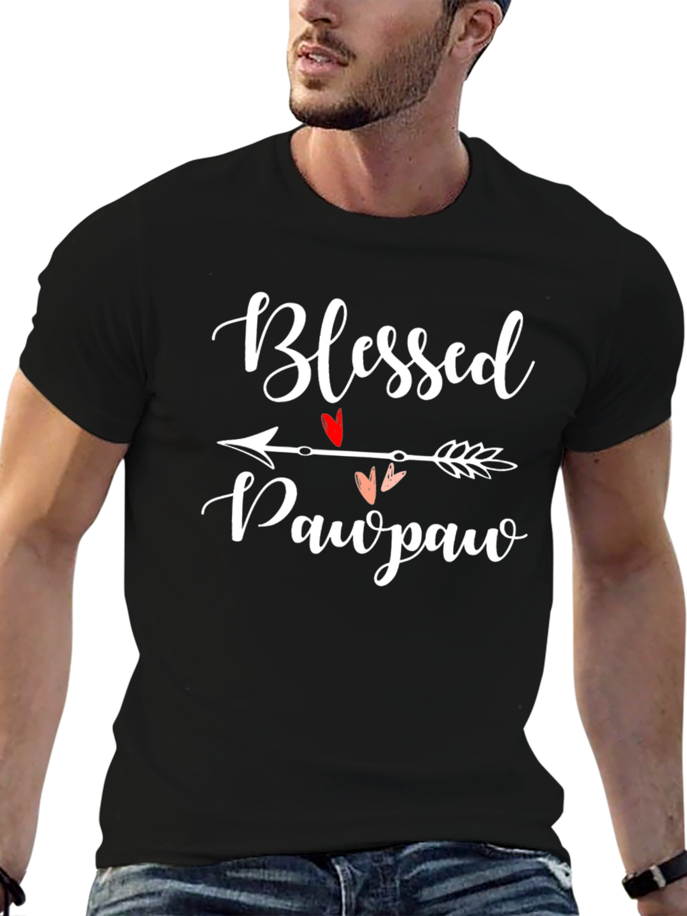 Blessed Pawpaw T-Shirt - Arrow Heart Design
