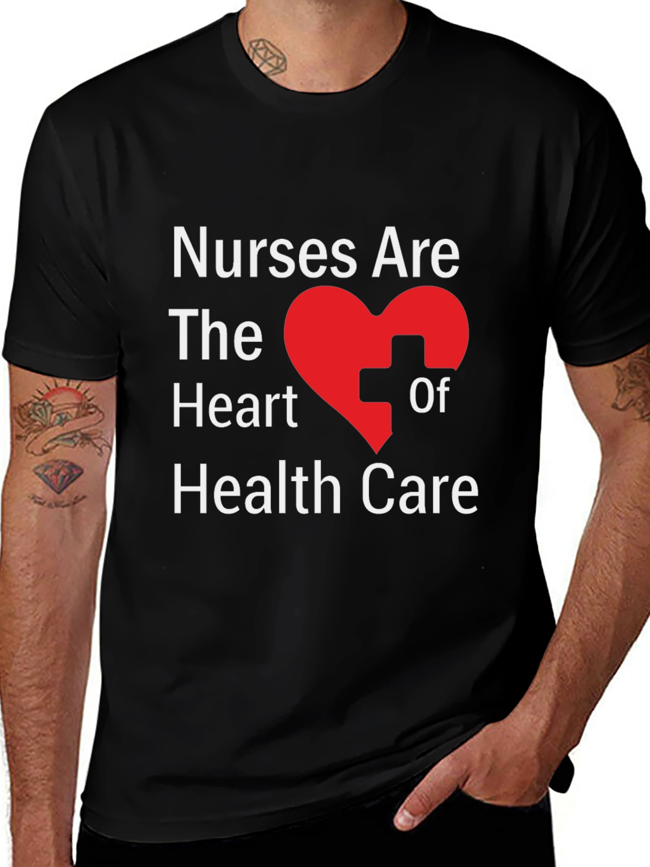 Nurses Are the Heart of Health Care Graphic T-Shirt