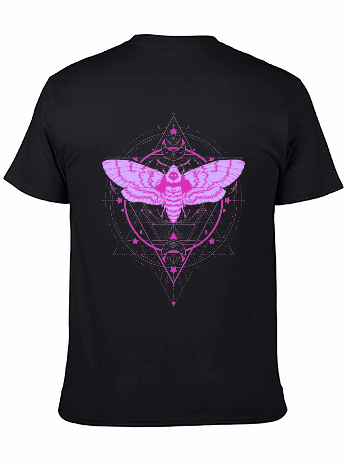 Moth Graphic Tee - Dark Mystical Design
