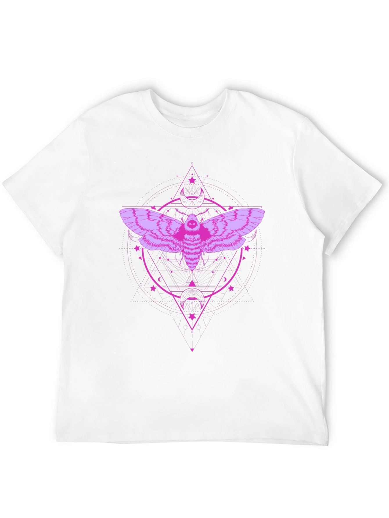 Moth Graphic Tee - Dark Mystical Design