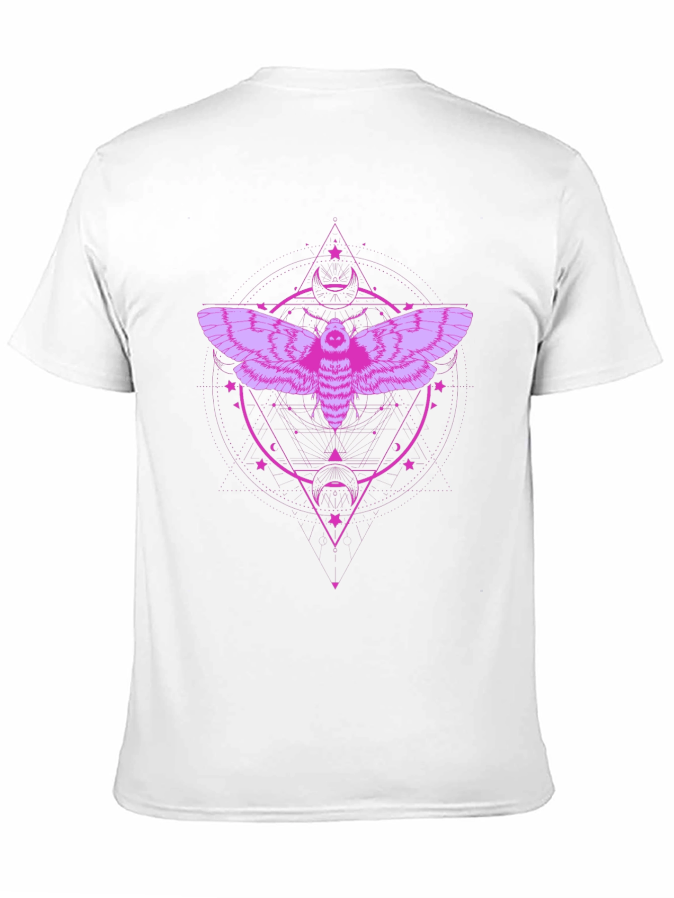 Moth Graphic Tee - Dark Mystical Design