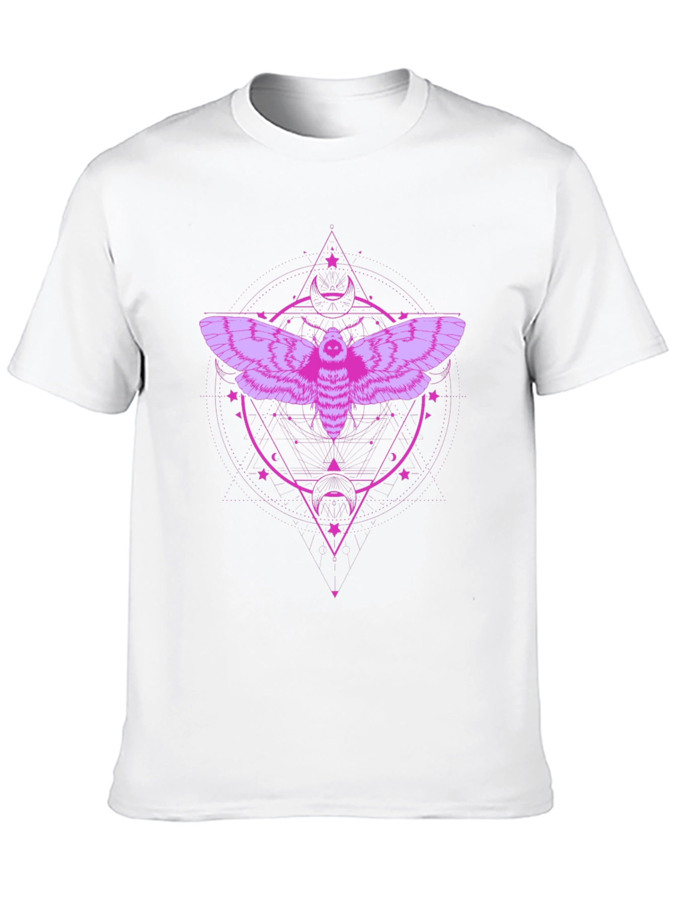 Moth Graphic Tee - Dark Mystical Design