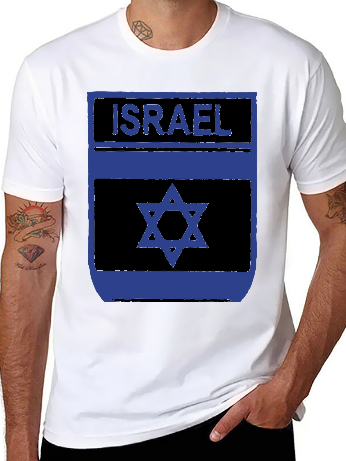 Israel Flag Graphic Tee - Patriotic Shirt