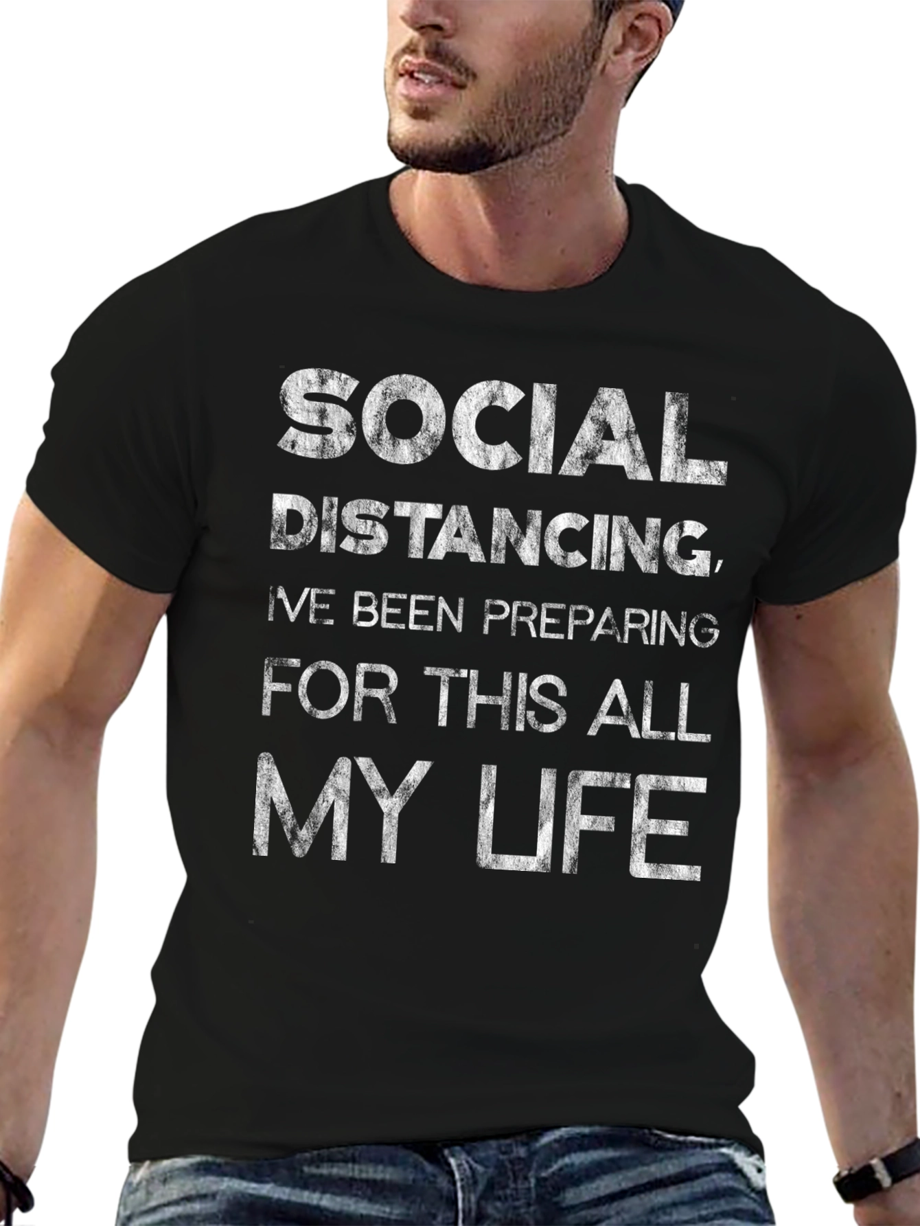 Social Distancing Graphic T-Shirt