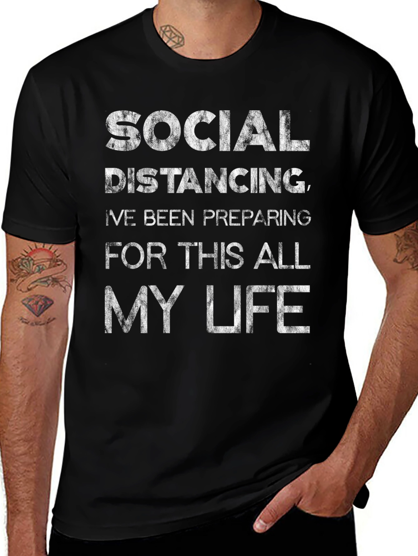 Social Distancing Graphic T-Shirt