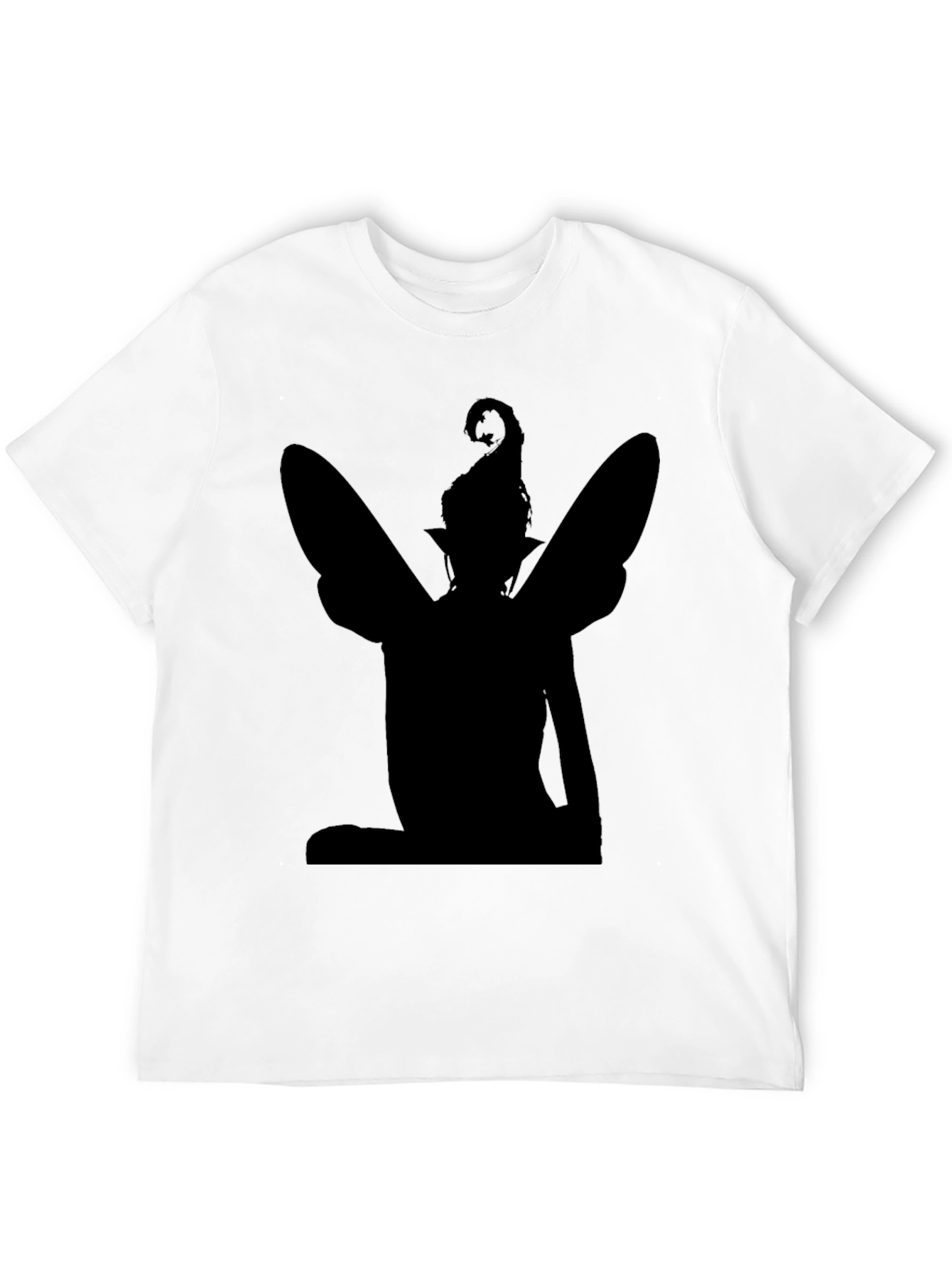 Fairy Silhouette Graphic Tee - Black