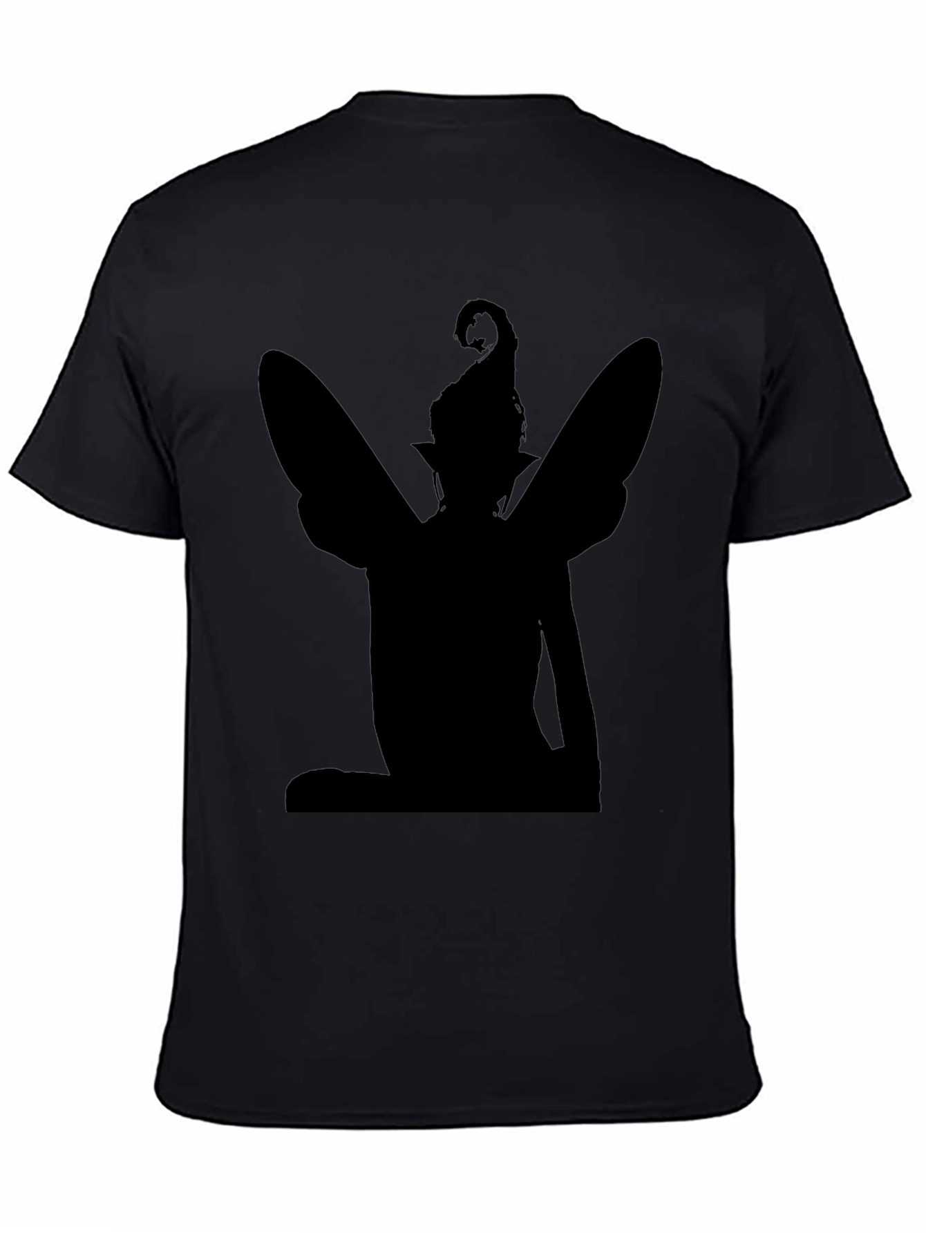 Fairy Silhouette Graphic Tee - Black