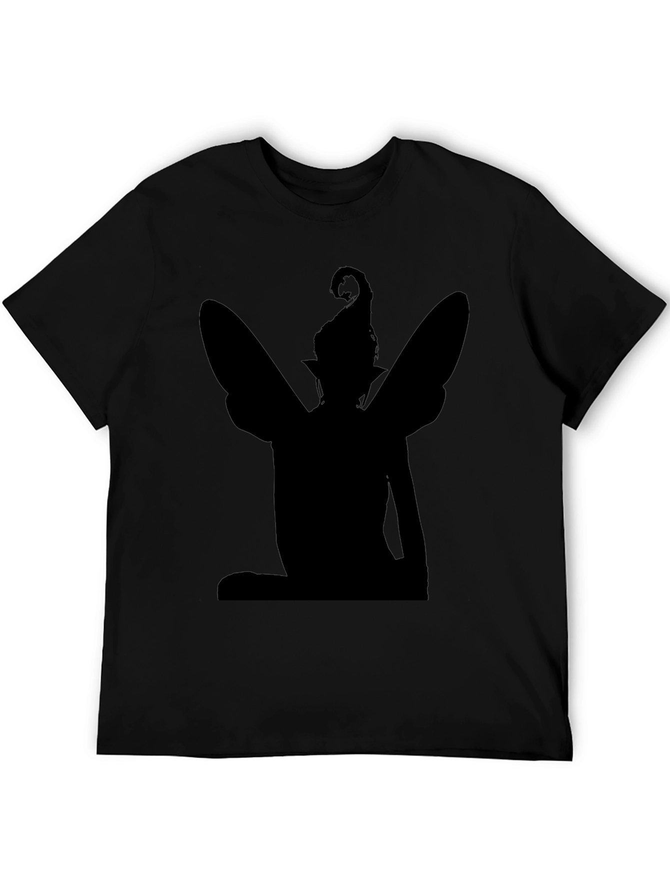 Fairy Silhouette Graphic Tee - Black