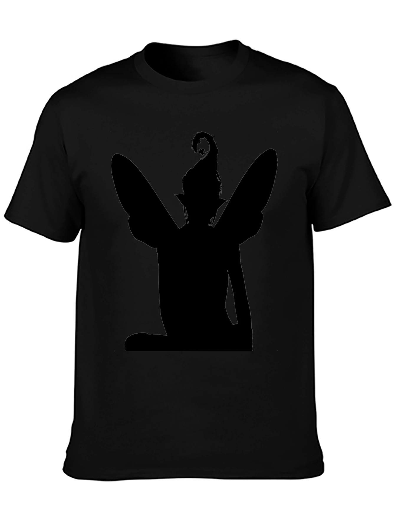 Fairy Silhouette Graphic Tee - Black